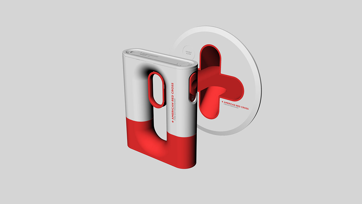 Fire Extinguisher，concept，disassemble，