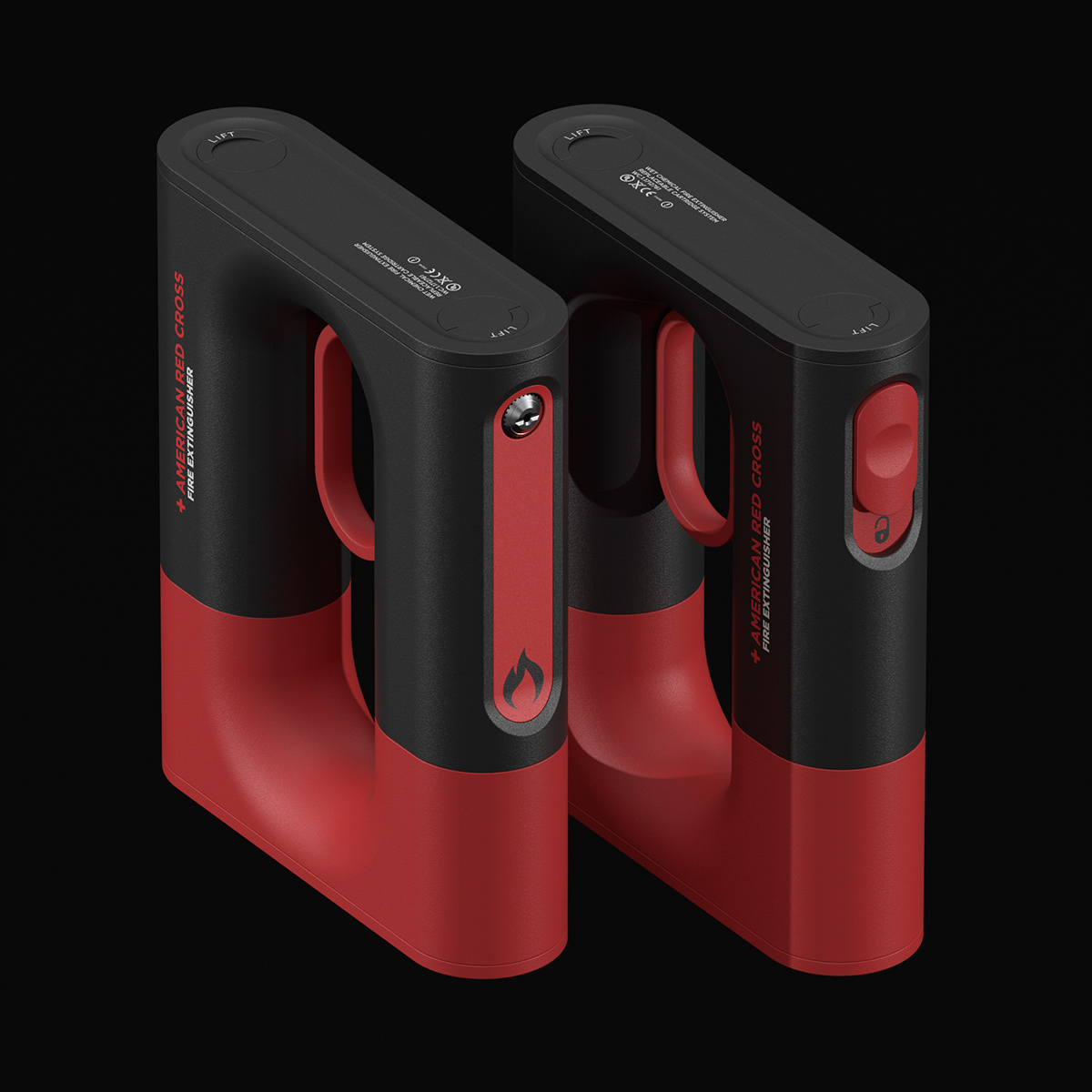 Fire Extinguisher，concept，disassemble，