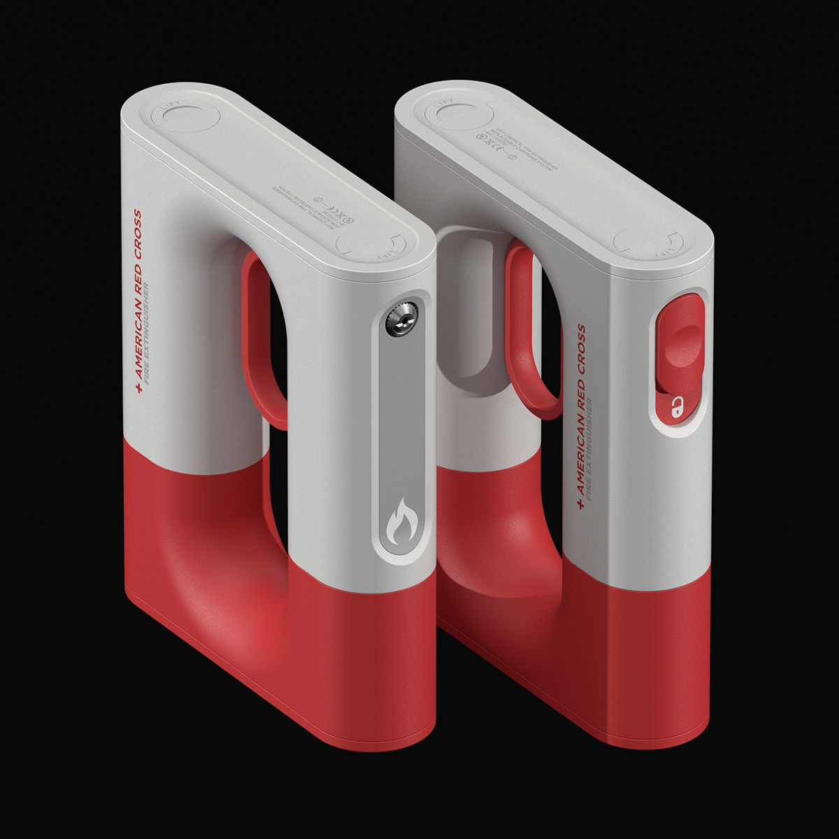 Fire Extinguisher，concept，disassemble，