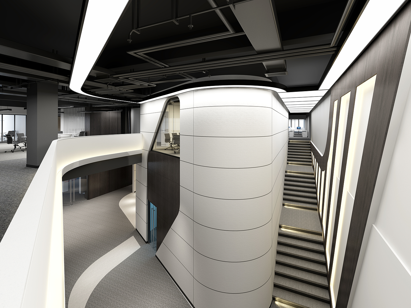 Office decoration，Interior design，Office building decoration，