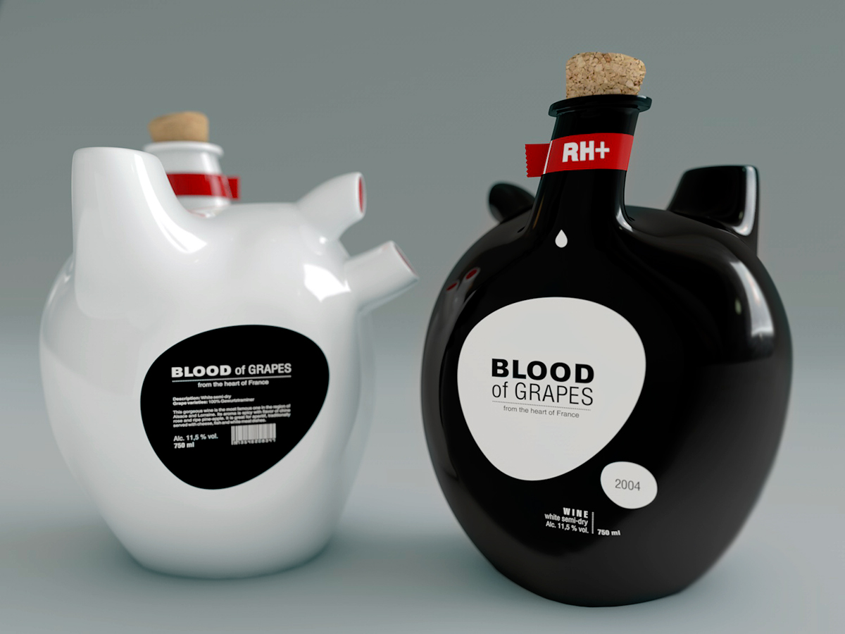 Heart，The wine bottle，Wine vessel，red wine，