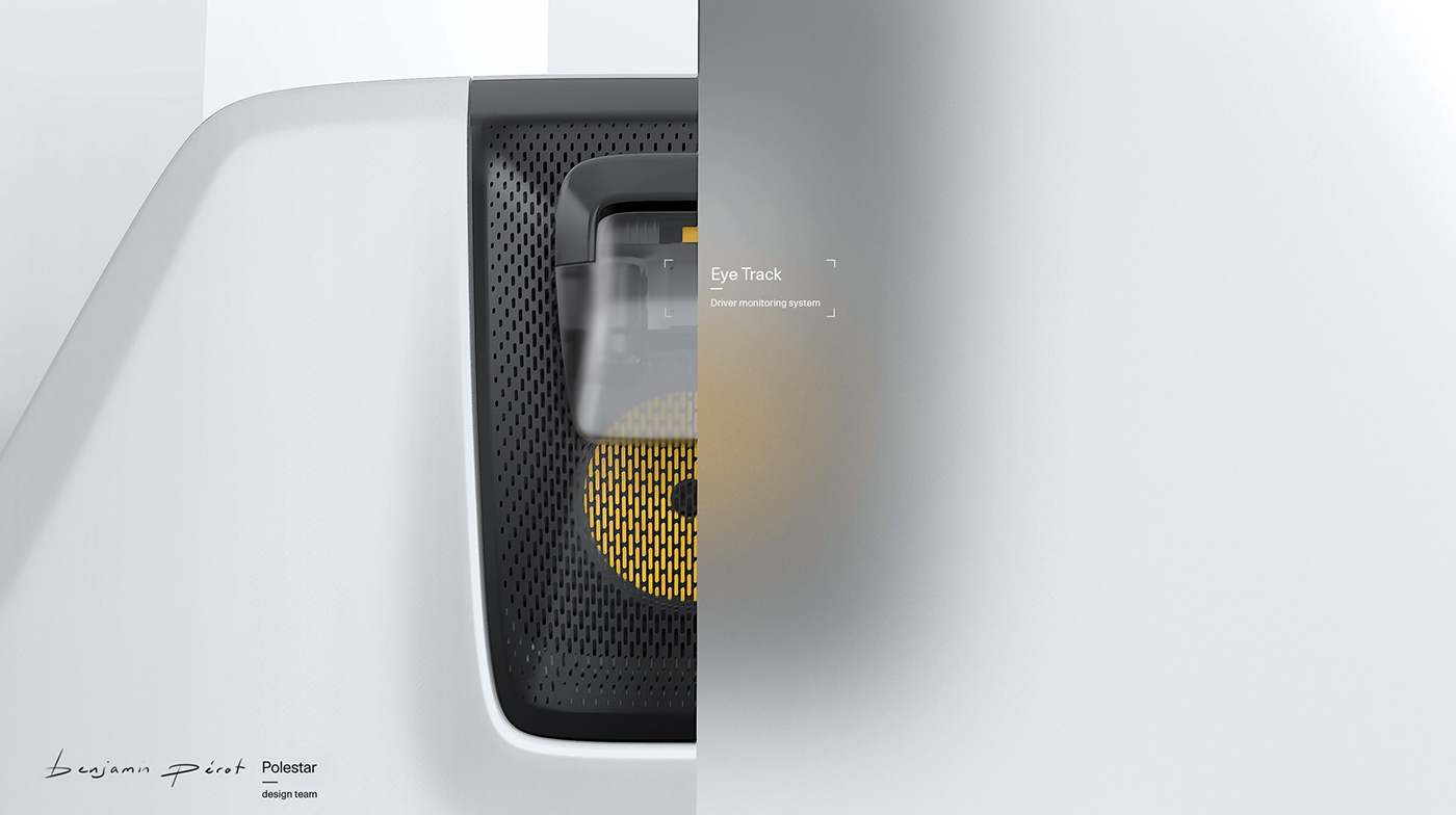 Polestar Precept Int，automobile，Hand drawn，Interior design，