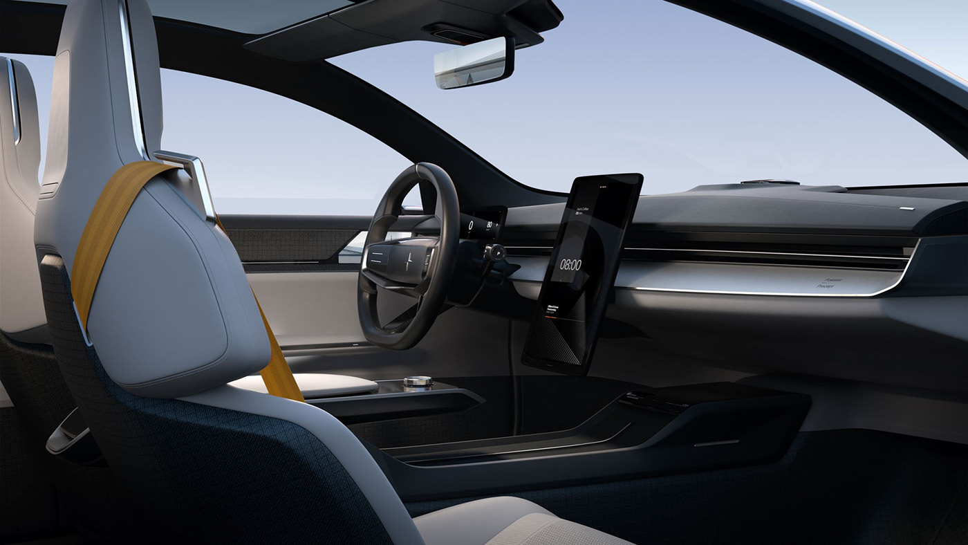 Polestar Precept Int，automobile，Hand drawn，Interior design，