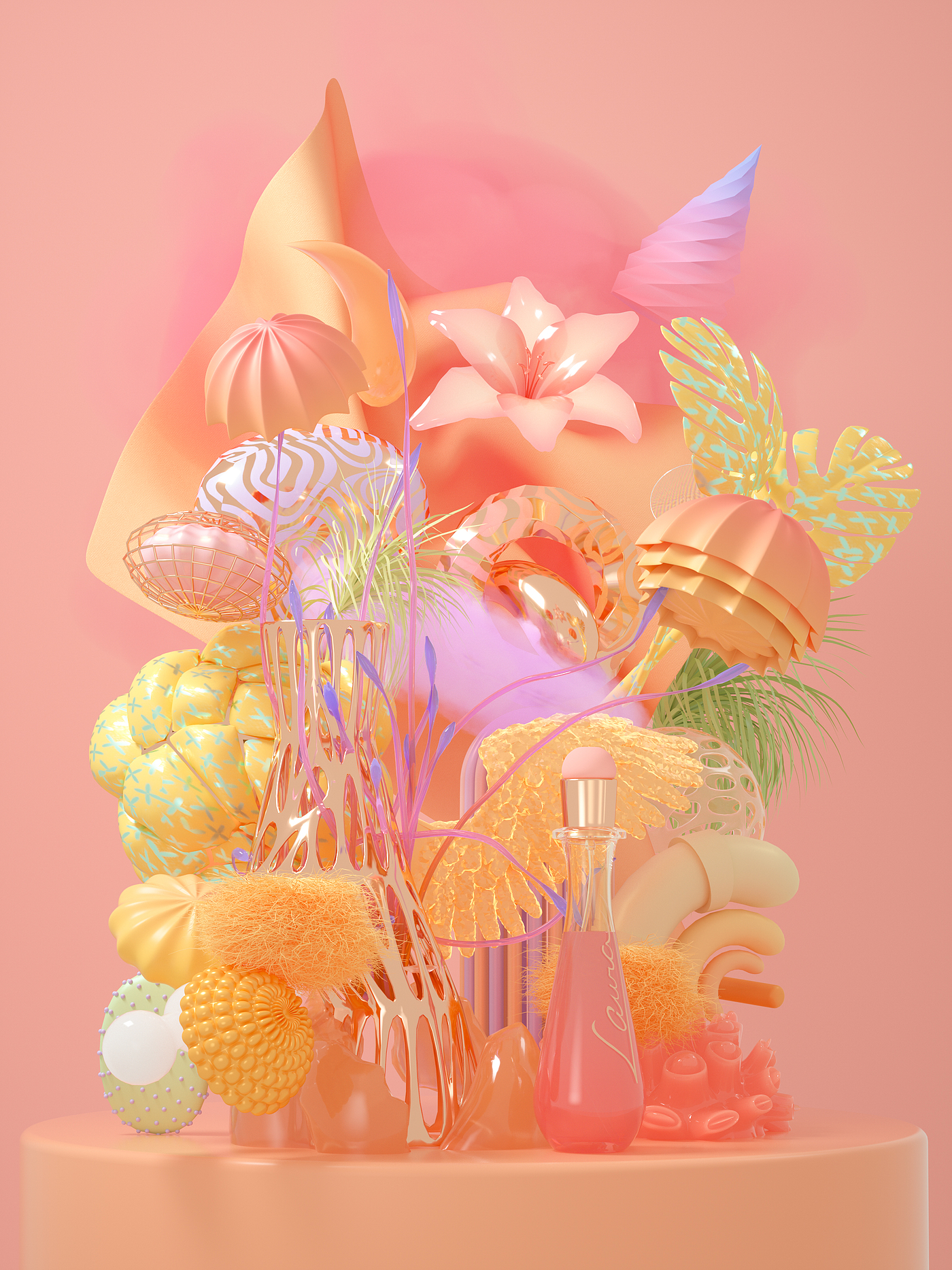 c4d，modeling，OC rendering，