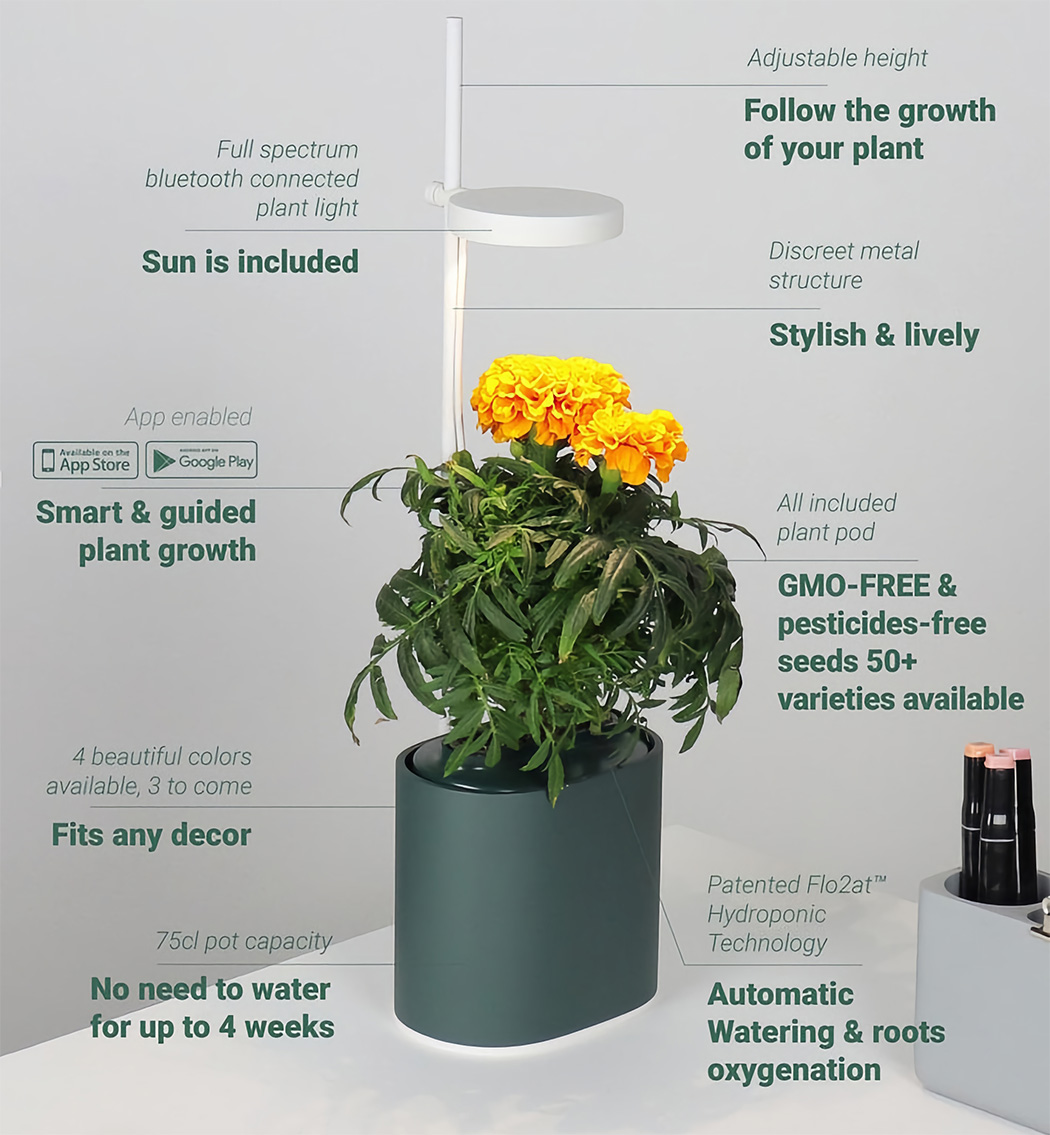 Flowerpot，intelligence，Nano Garden，plant，