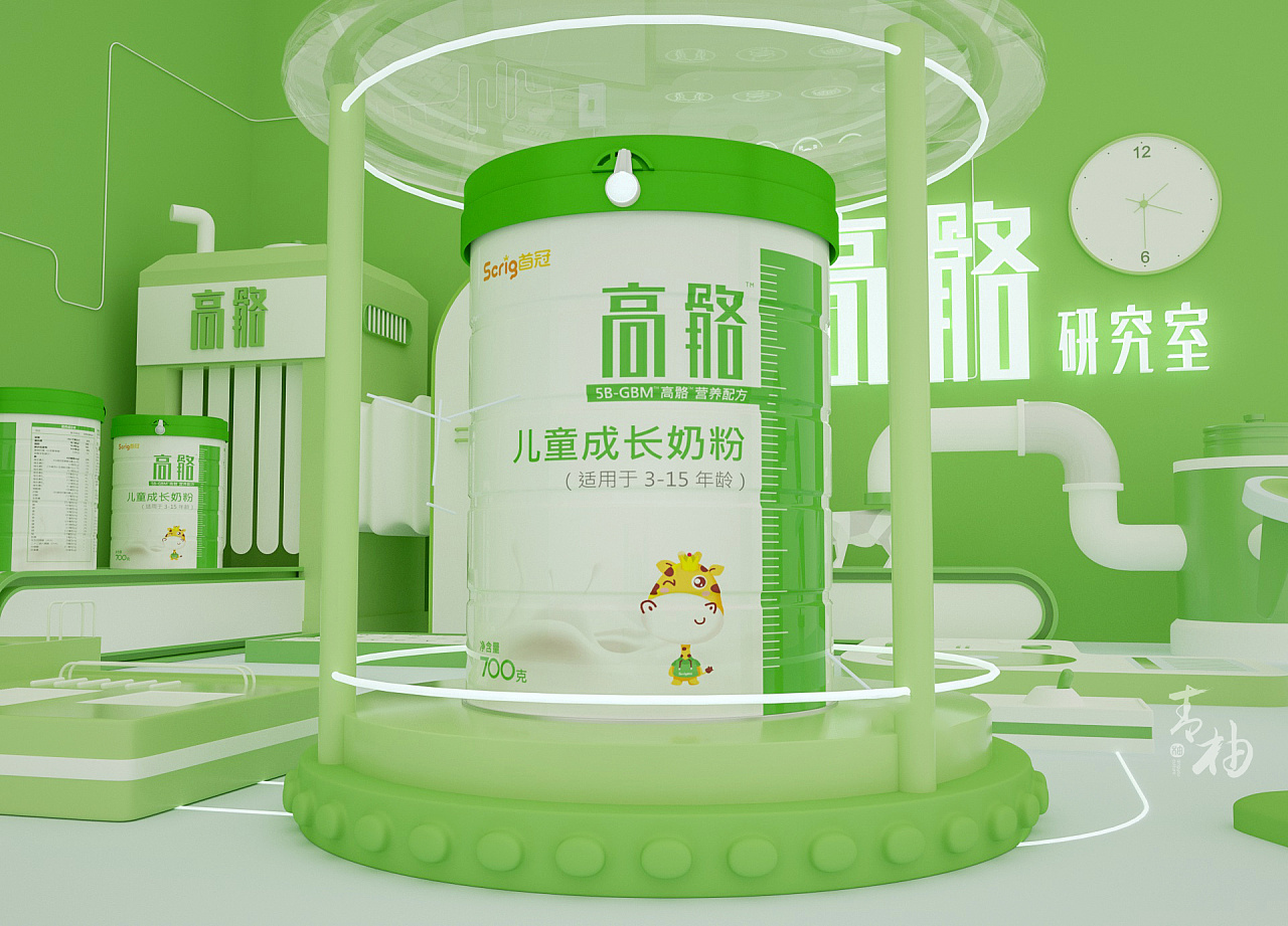 packing design，Milk powder packaging，Milk powder packaging design，First crown packaging design，Growth milk powder packaging，Maternal and infant packaging，Baby product design，Green pomelo design，