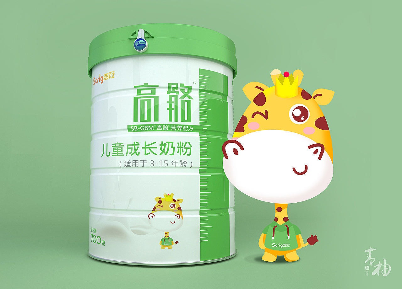 packing design，Milk powder packaging，Milk powder packaging design，First crown packaging design，Growth milk powder packaging，Maternal and infant packaging，Baby product design，Green pomelo design，