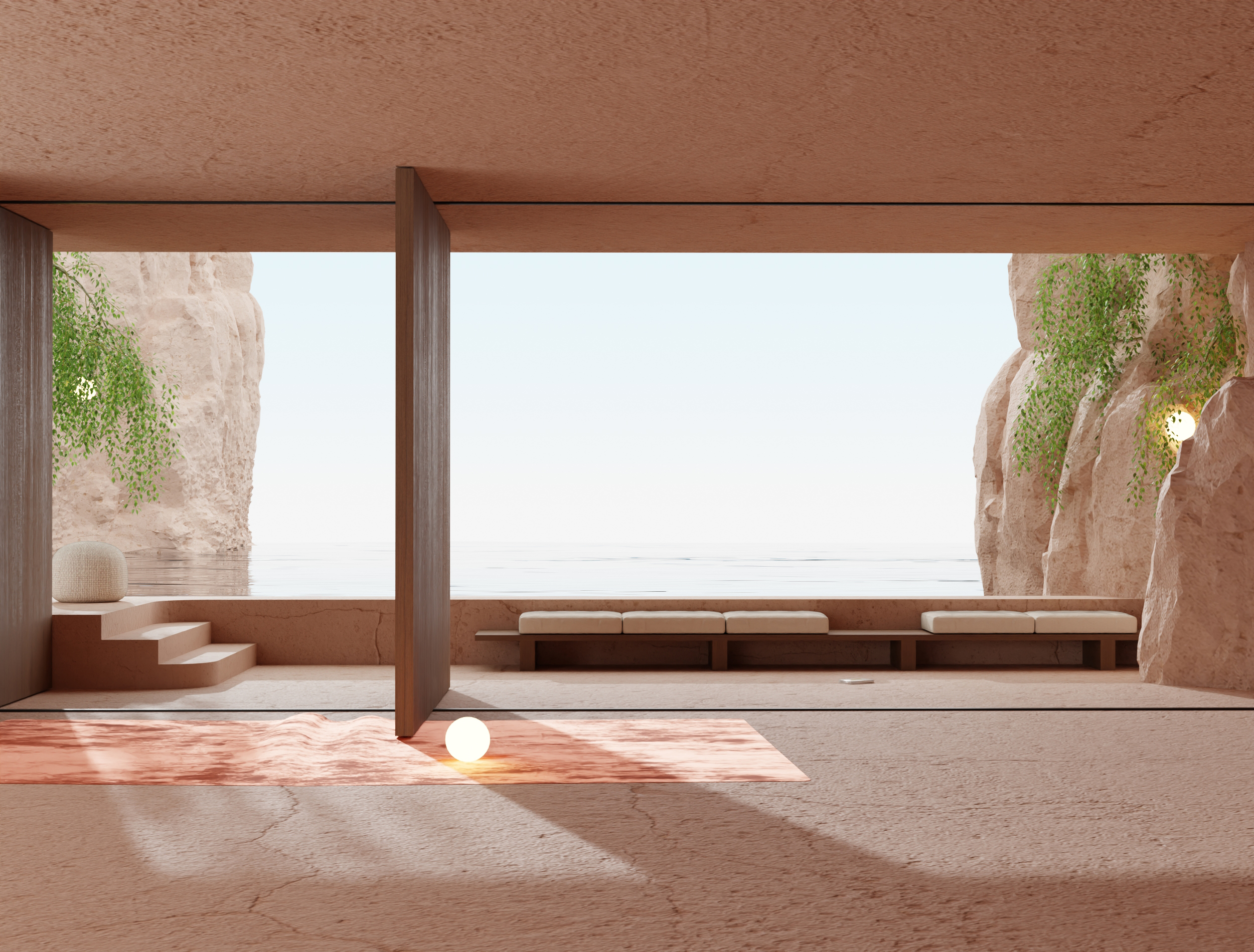 EXPLORATIONS 3，Interior design，orange，