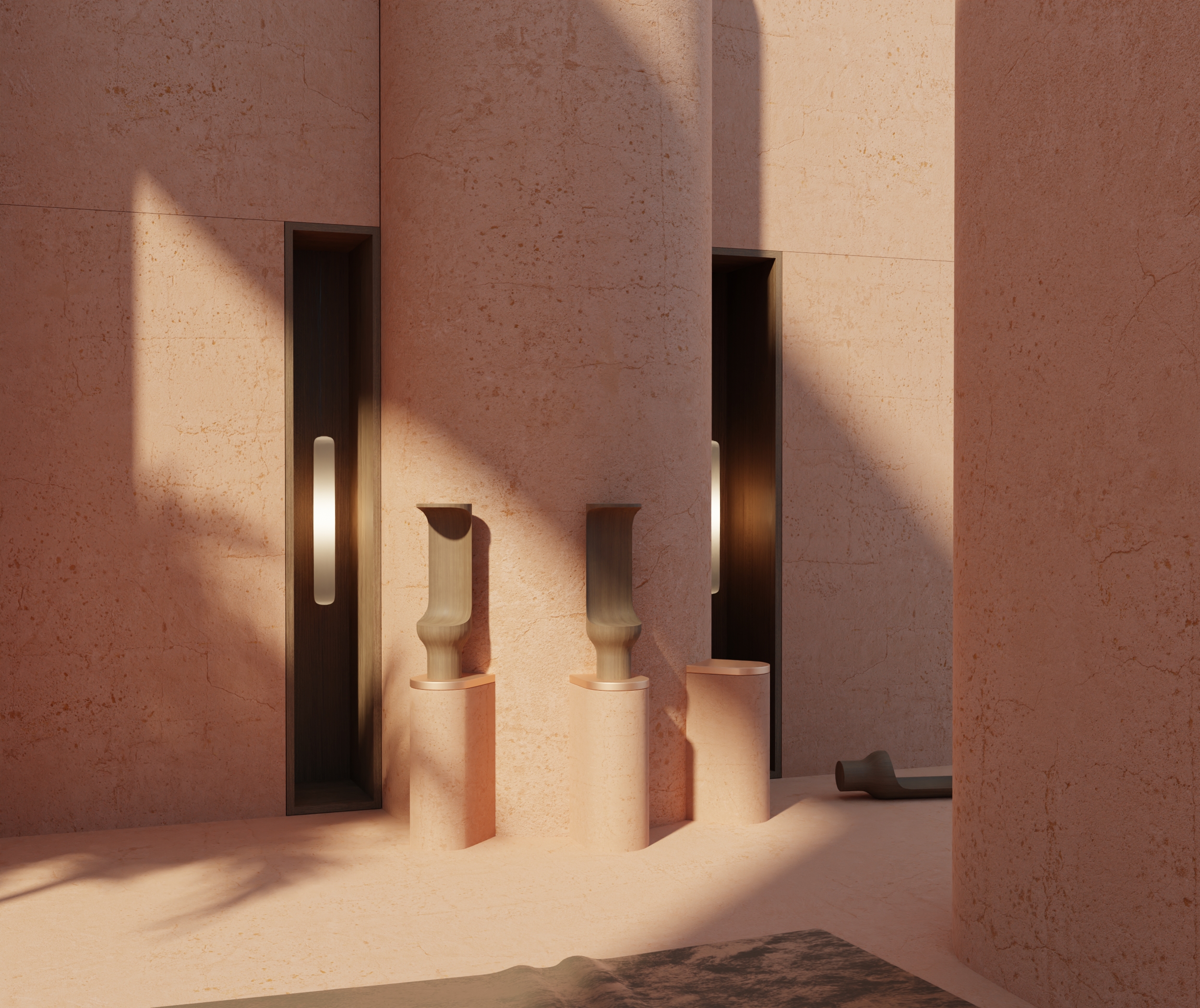 EXPLORATIONS 3，Interior design，orange，