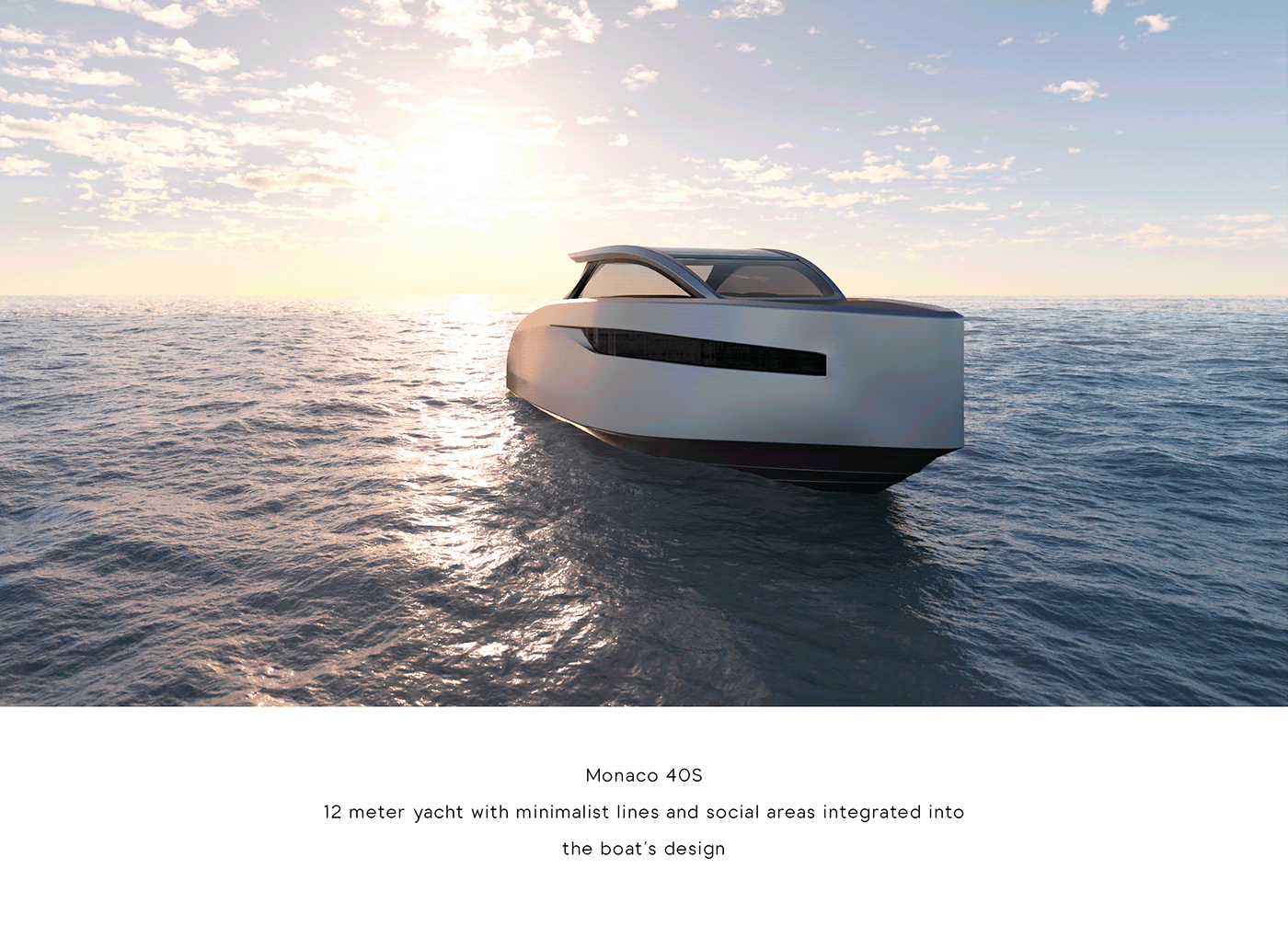 Monaco 40S，yacht，Render，