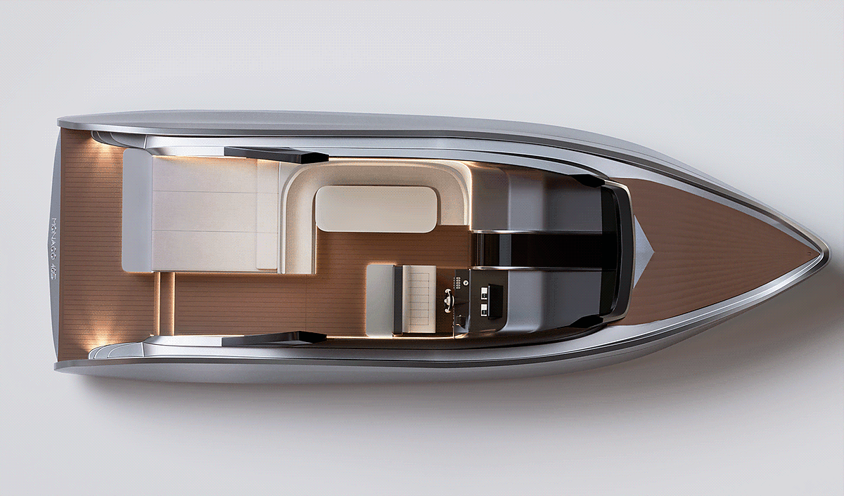 Monaco 40S，yacht，Render，