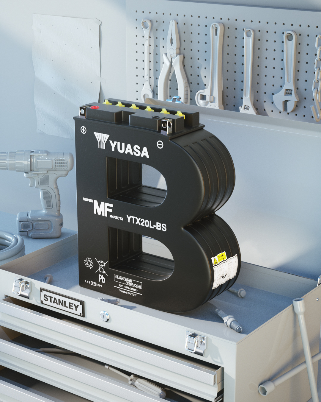 36 Days of Type，c4d，3D modeling，