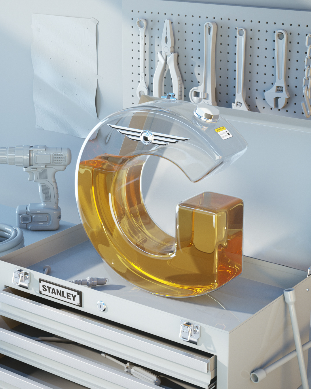 36 Days of Type，c4d，3D modeling，