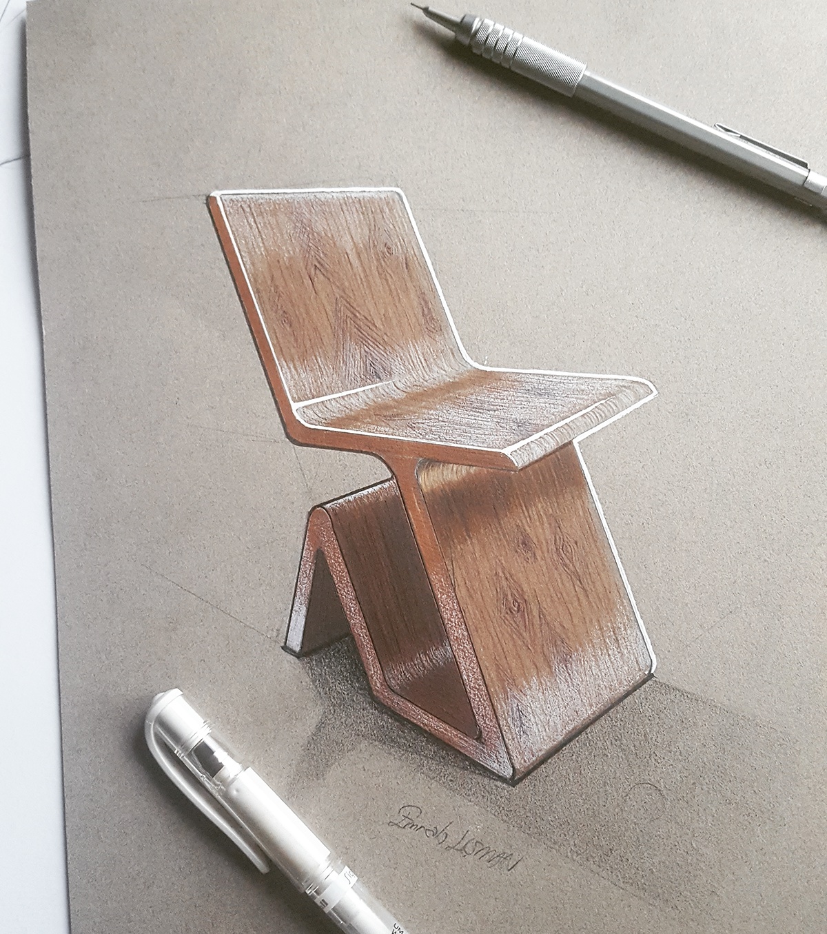Sman's name，turkey，Hand drawn，chair，two thousand and seventeen，sketchbook，