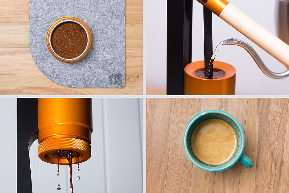 咖啡机，便携，Newton Espresso，手工，木质，