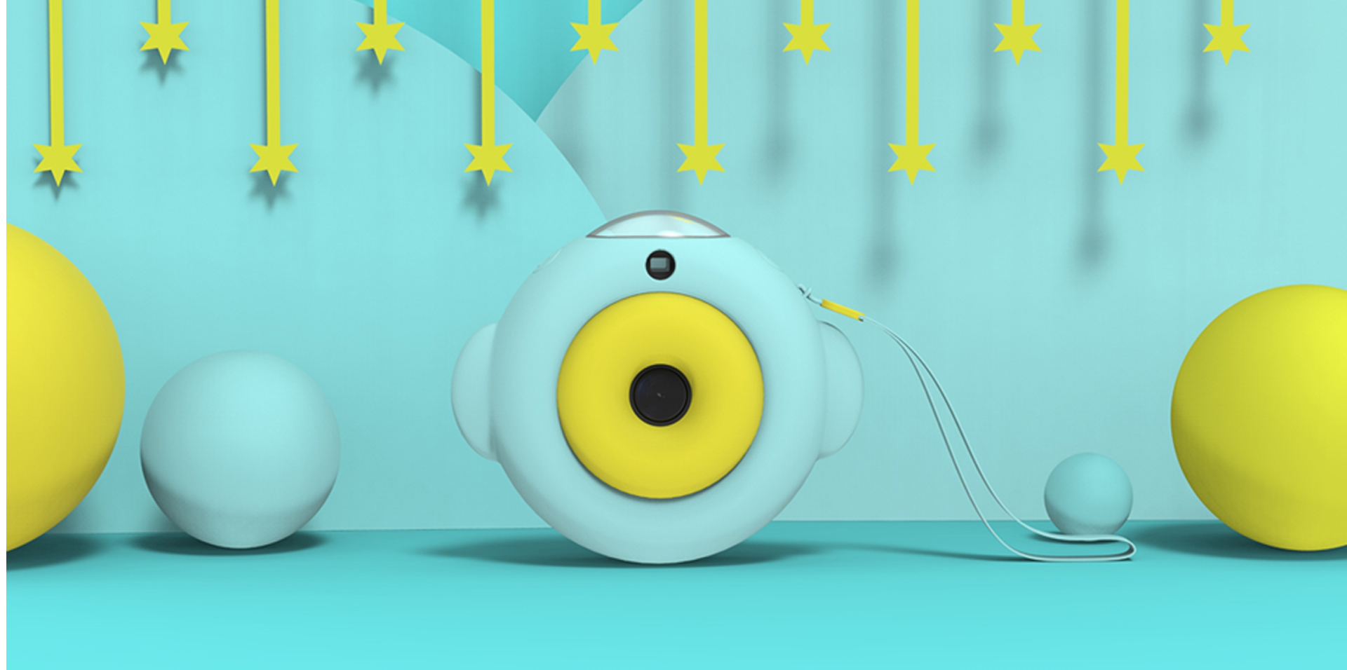 Children's camera，doughnut，