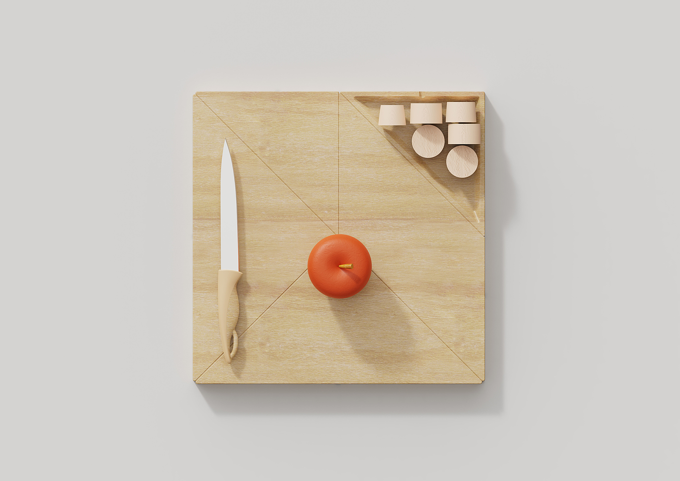 kitchenware，chopping block，Put together，