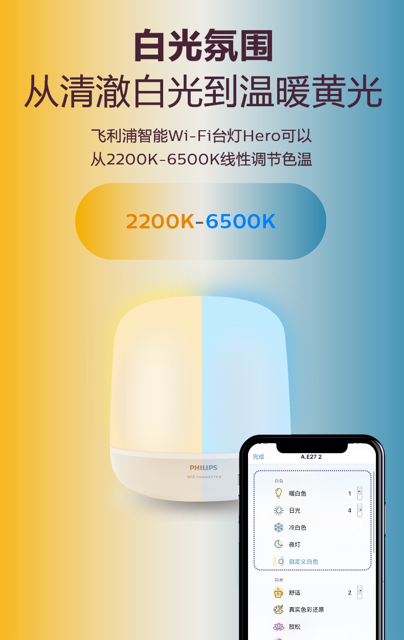 Bedside lamp，Philips，wiz，Desk lamp，philips，