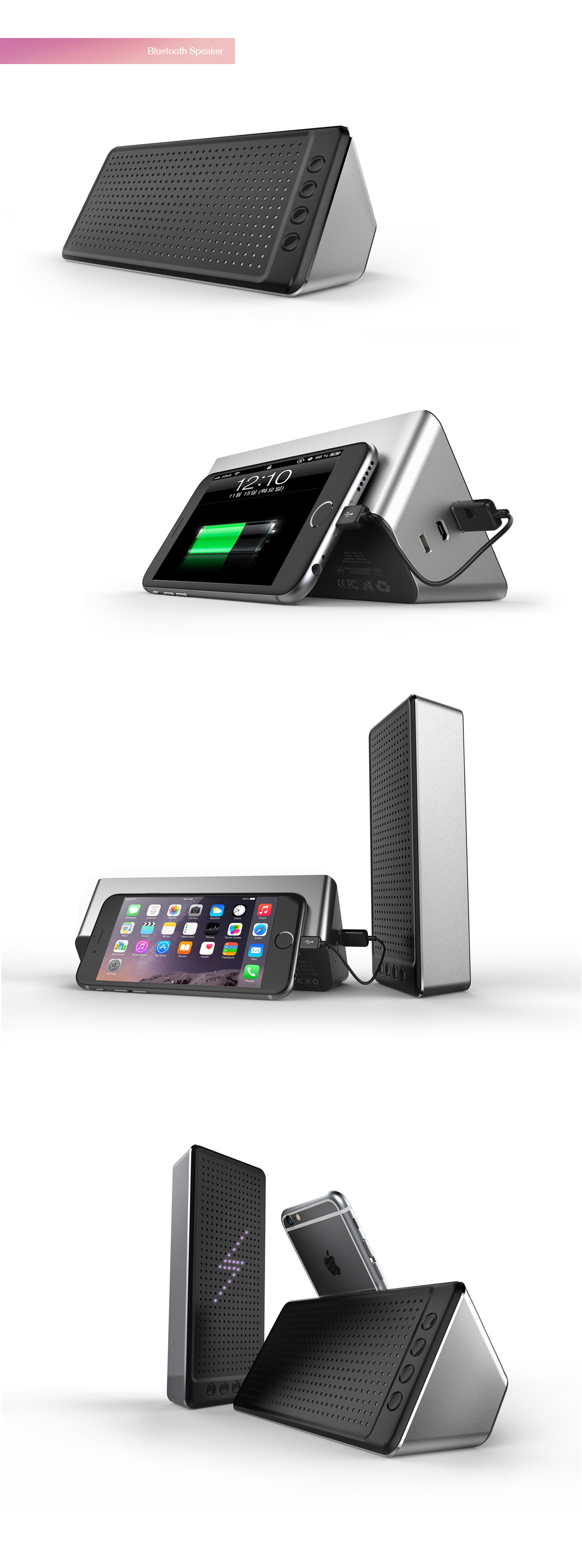 Bluetooth Speaker ，portable battery，portable source，Composite function，