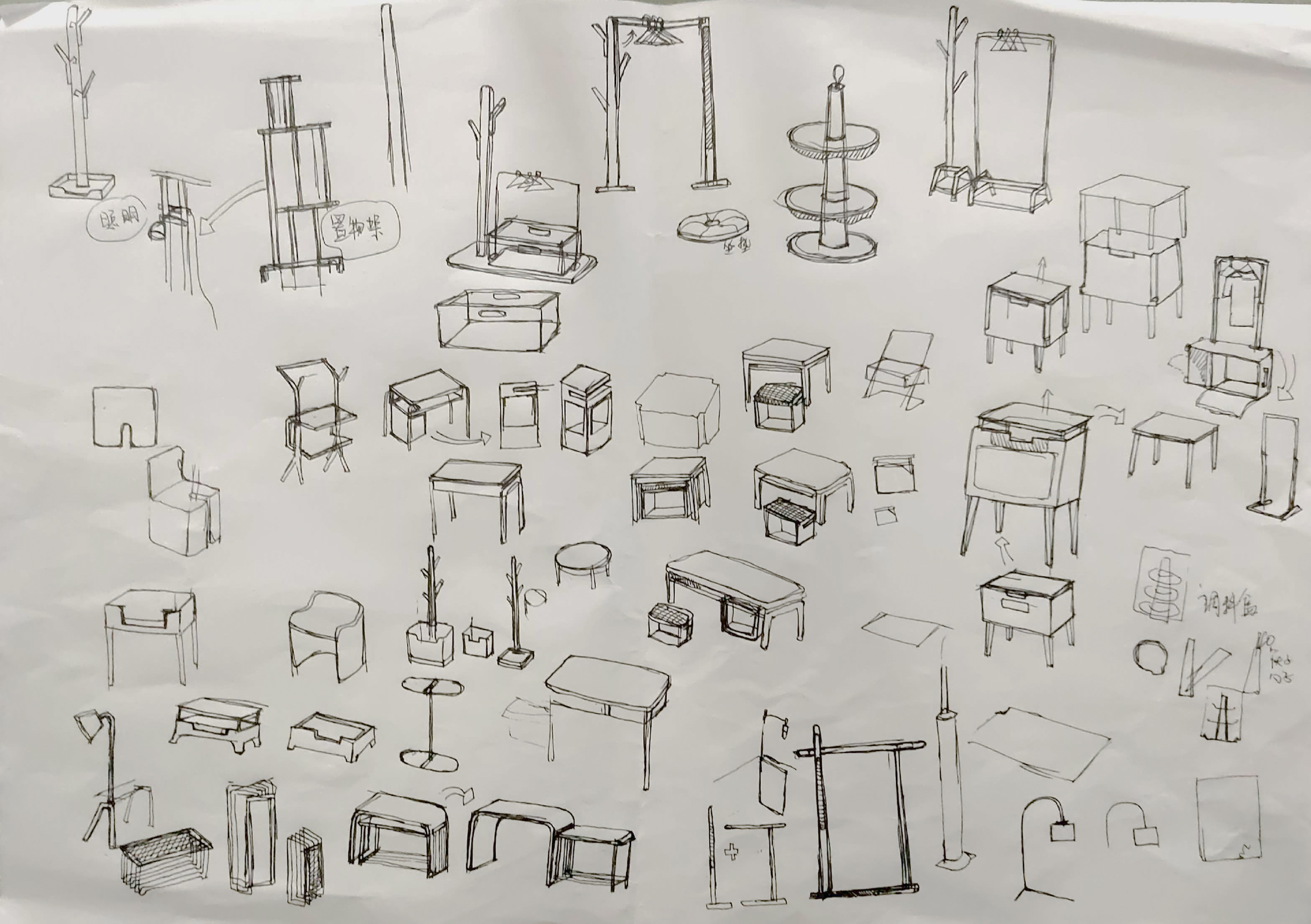 furniture design ，product design，Home system design，New home，Wedge House - wooden house，