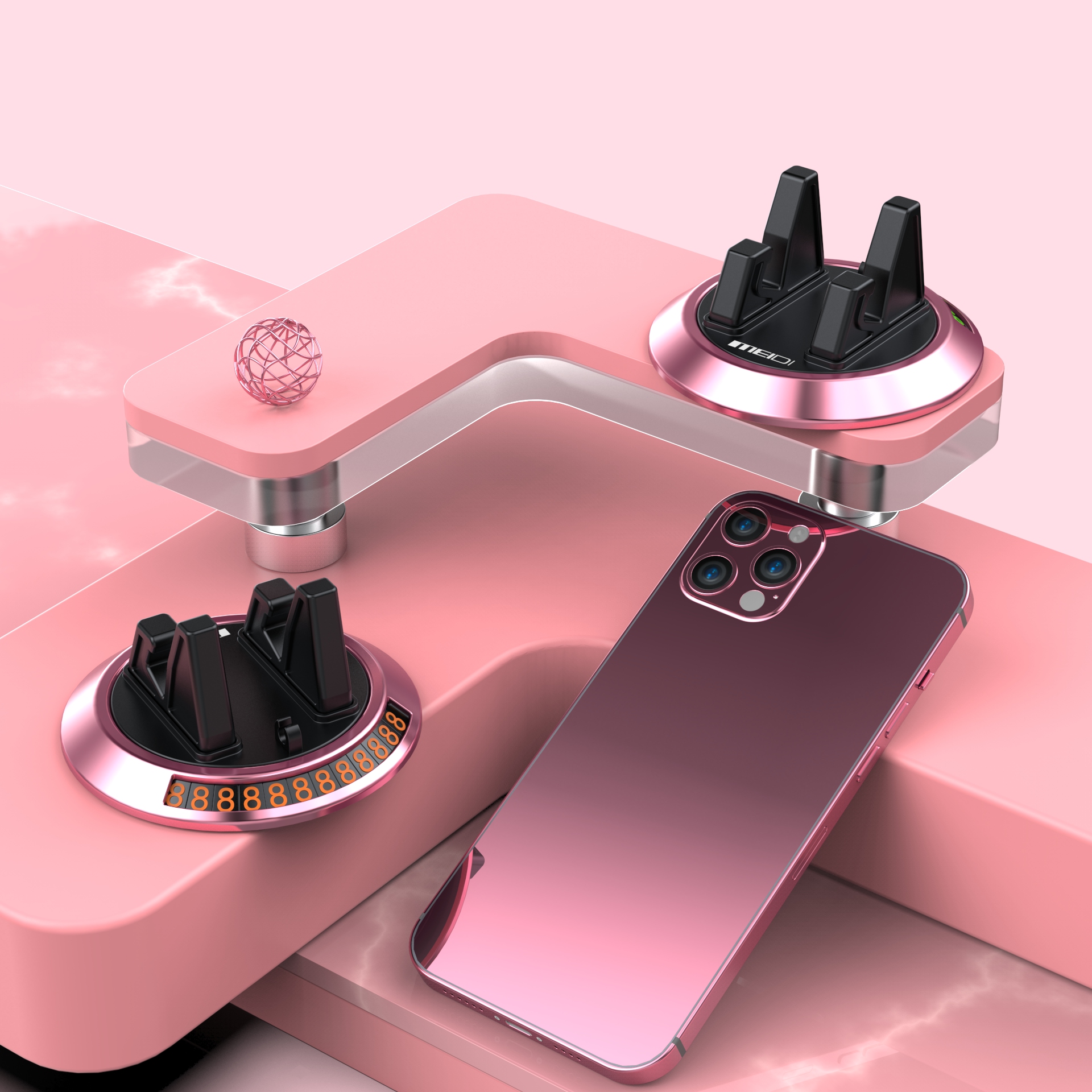 vehicle，Mobile phone bracket，Parking sign，automobile，Number plate，