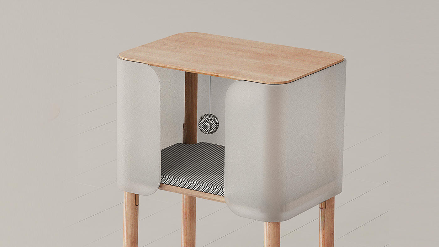 furniture design ，product design，Home system design，New home，Wedge House - wooden house，