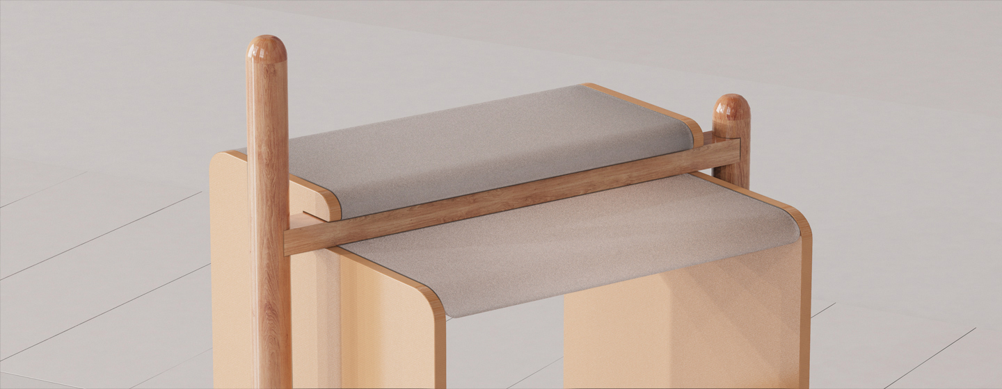 furniture design ，product design，Home system design，New home，Wedge House - wooden house，