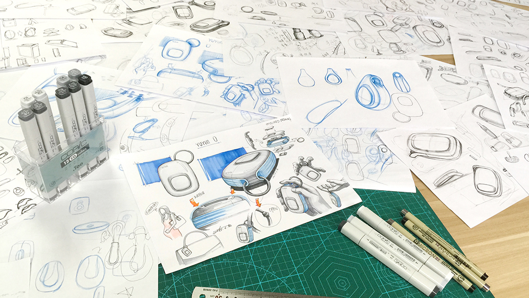 sketch，industrial design，a design chart，