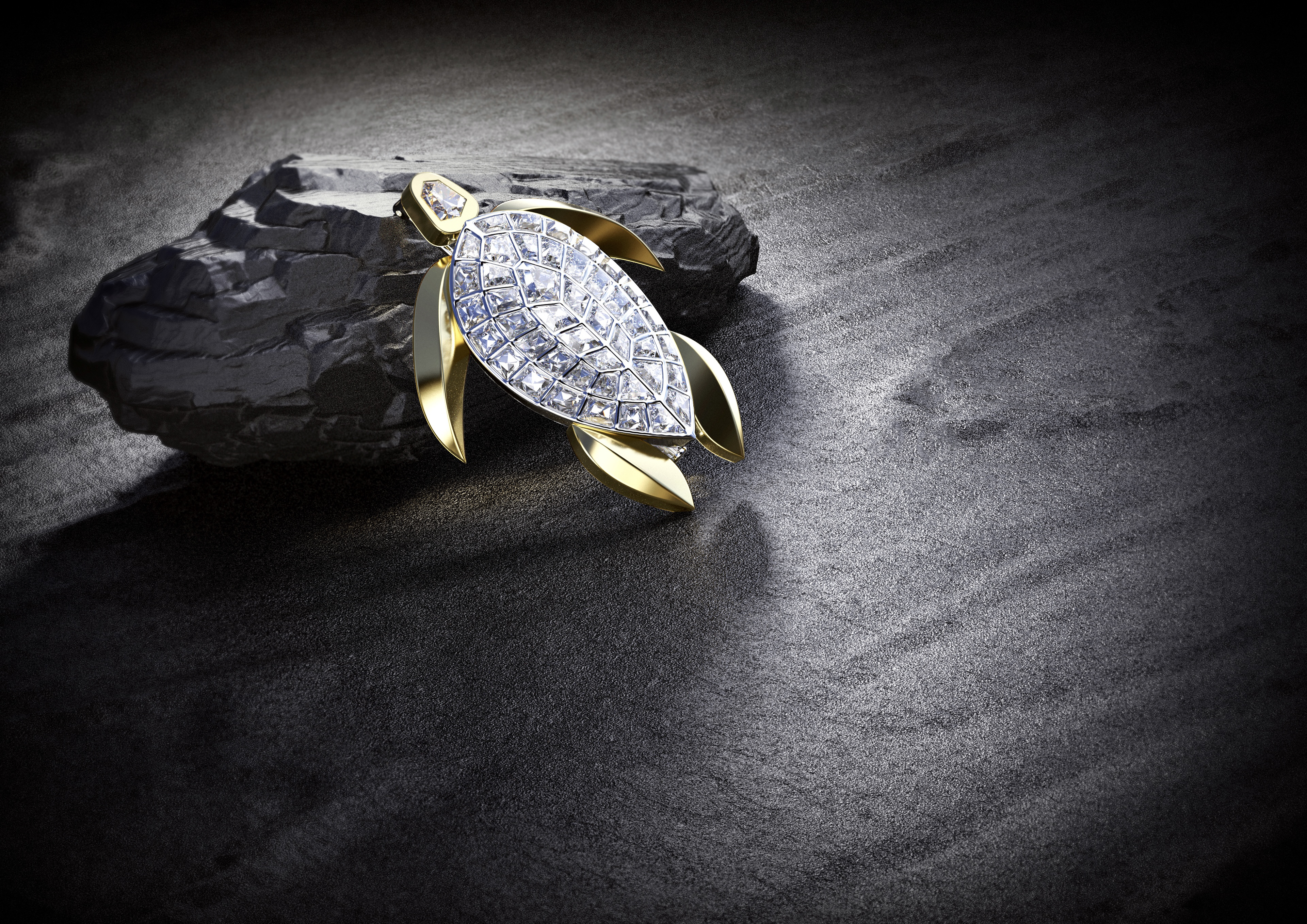 Render，keyshot，Brooch，