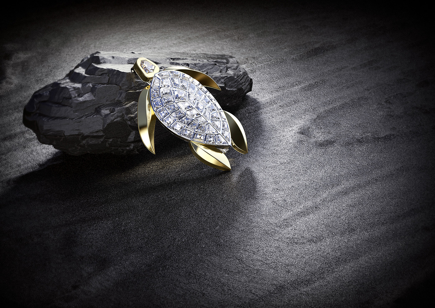 Render，keyshot，Brooch，