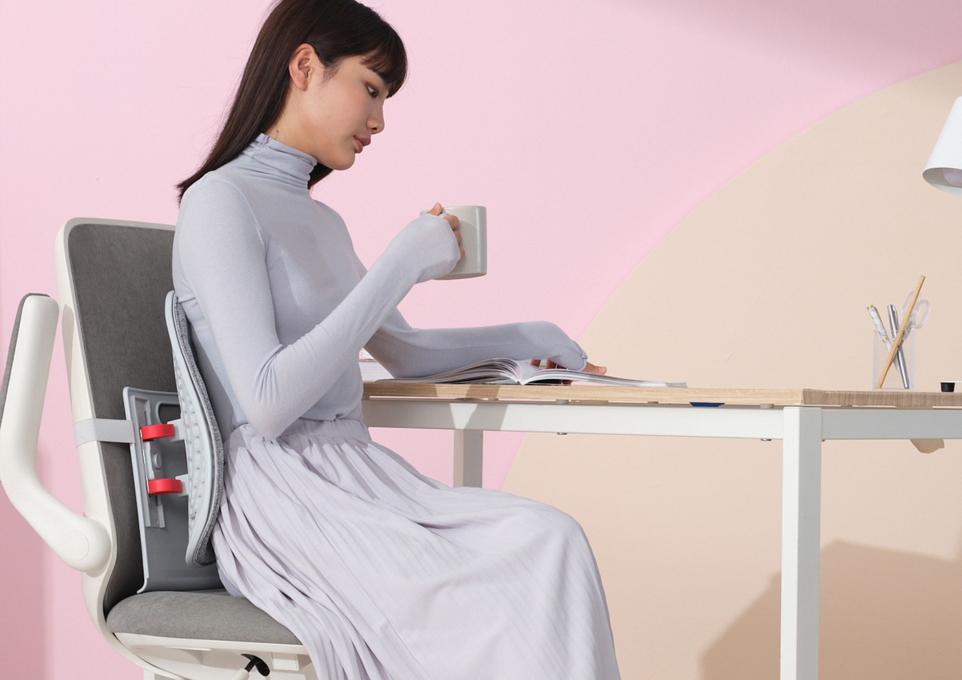 2020 CGD contemporary good design award，Ergonomically adjustable back rest，Xiamen Lefan Health Technology Co., Ltd，