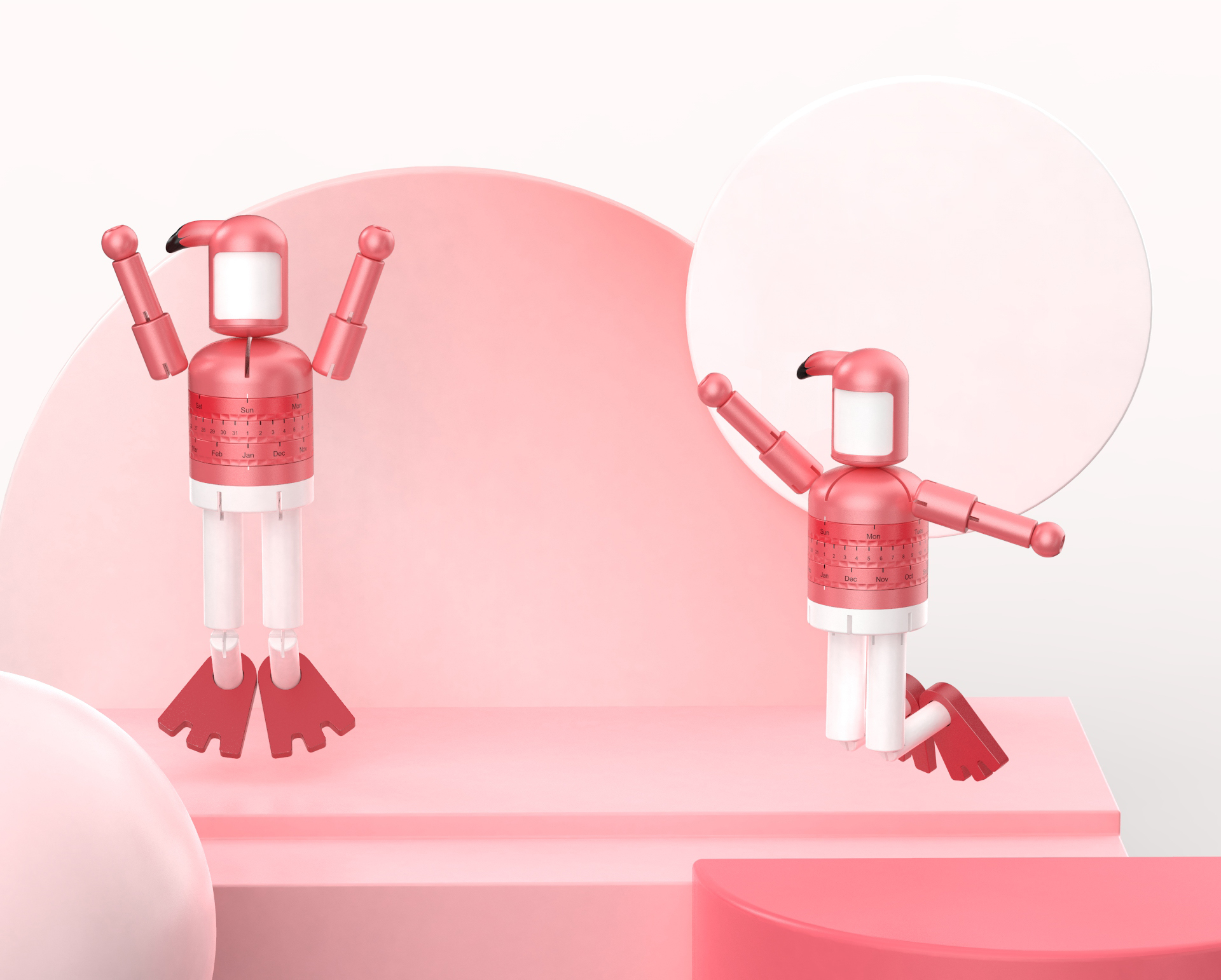 Flamingo bionic design，