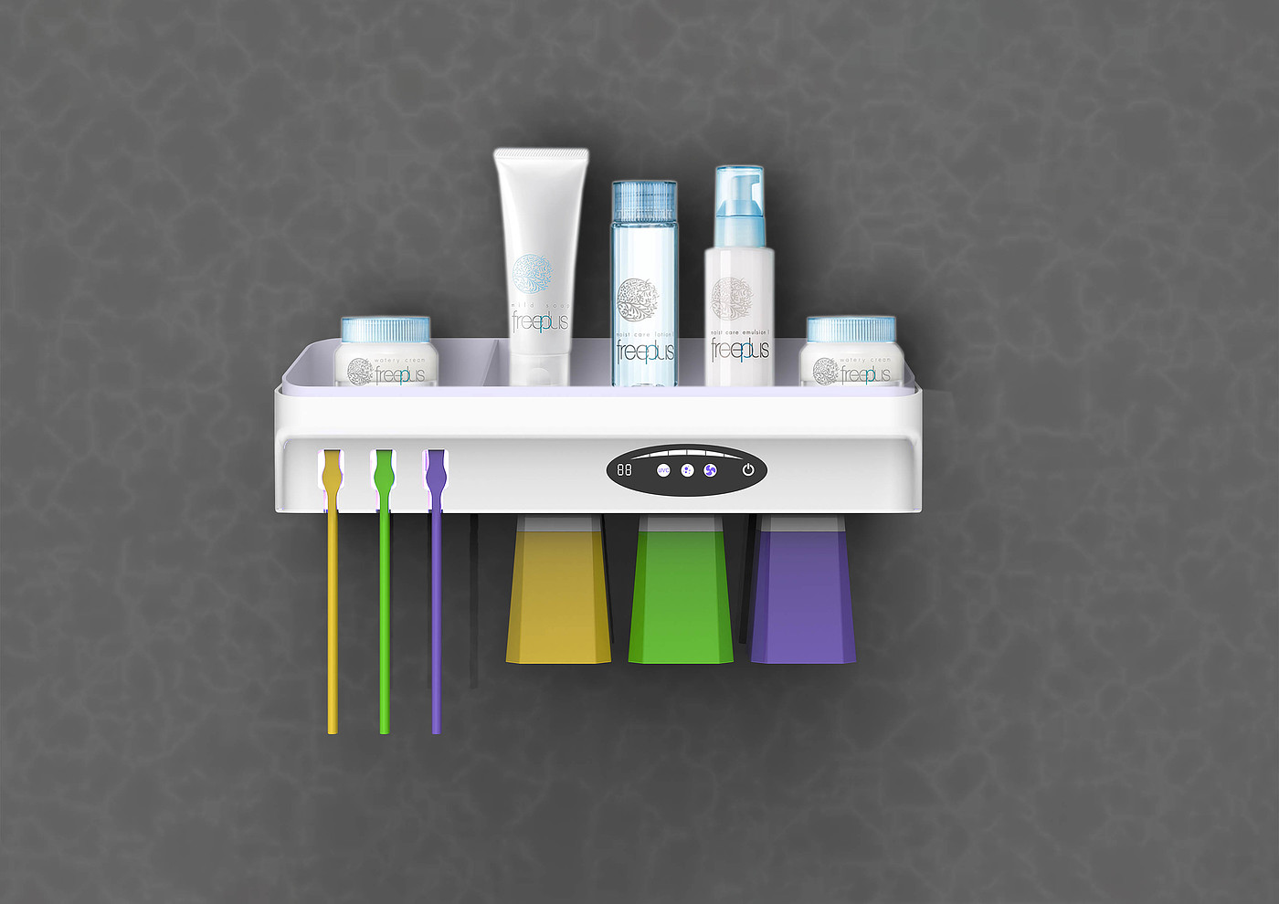 UV disinfection，dry，Toothbrush holder，