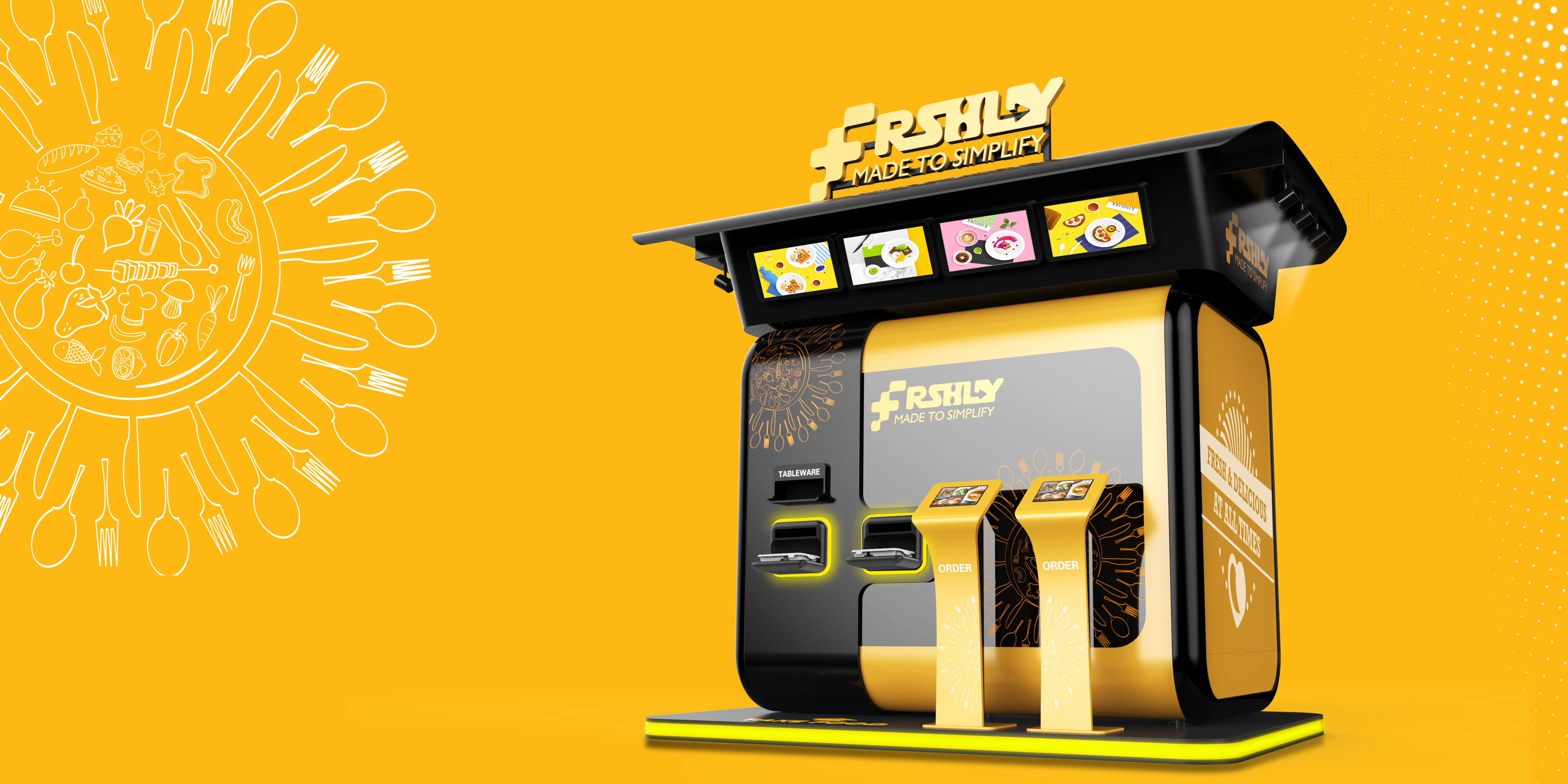 Frshly vending machine，