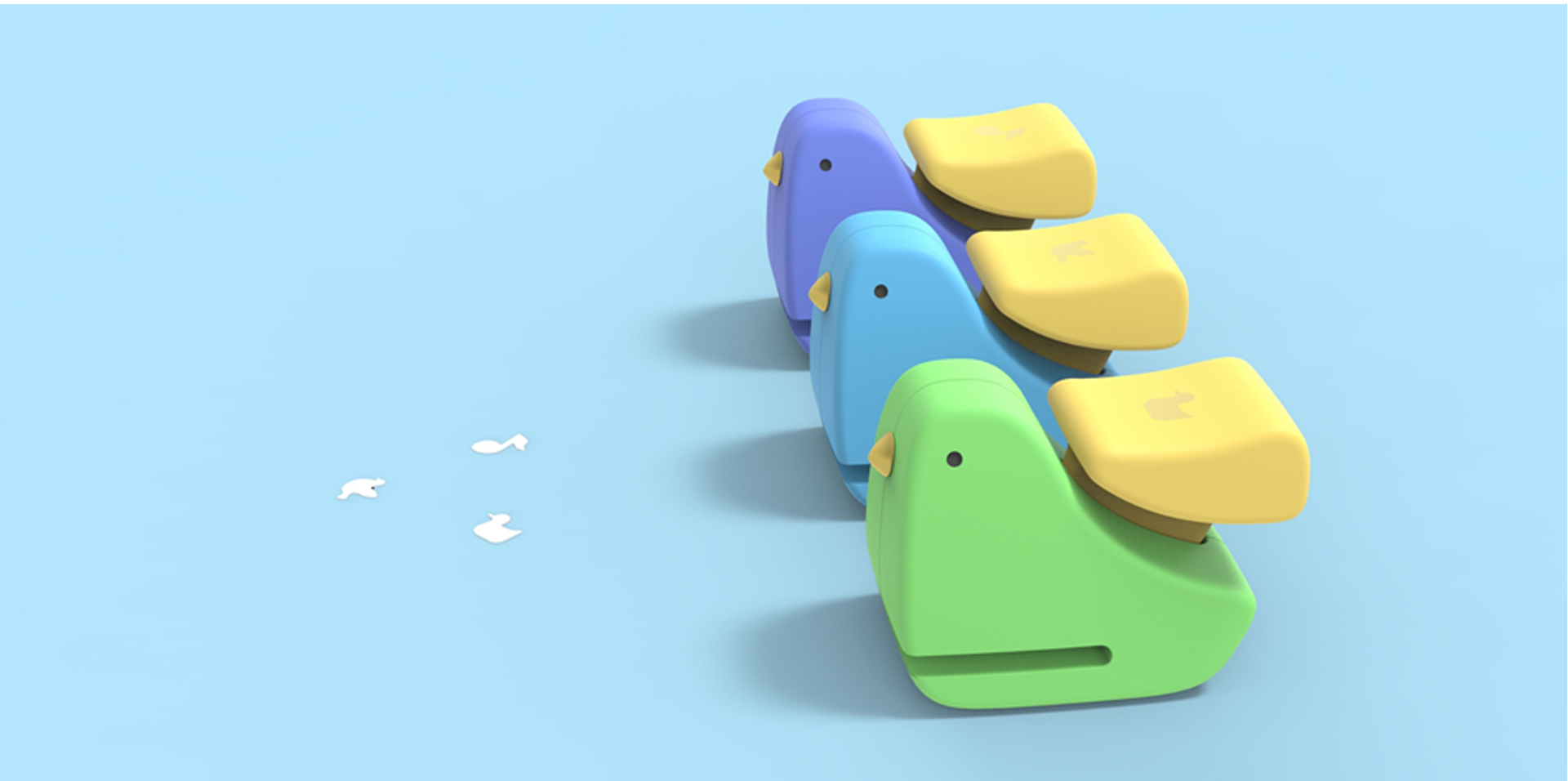 Children's flower beater，chick，