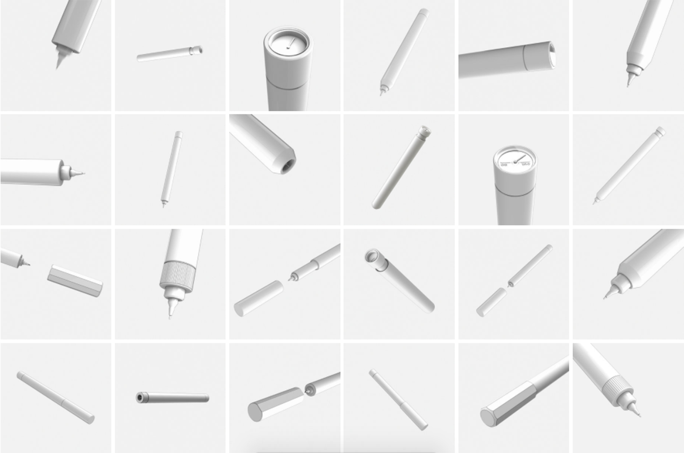 Office stationery，pen，innovate，clock dial，scale，