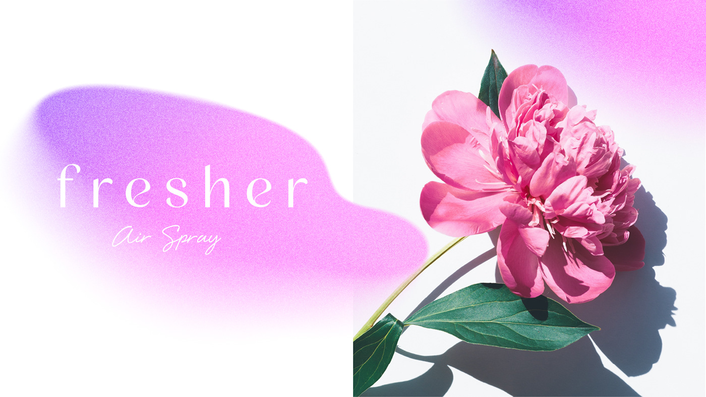 Fresher Air Spray，brand，packing design，illustration，
