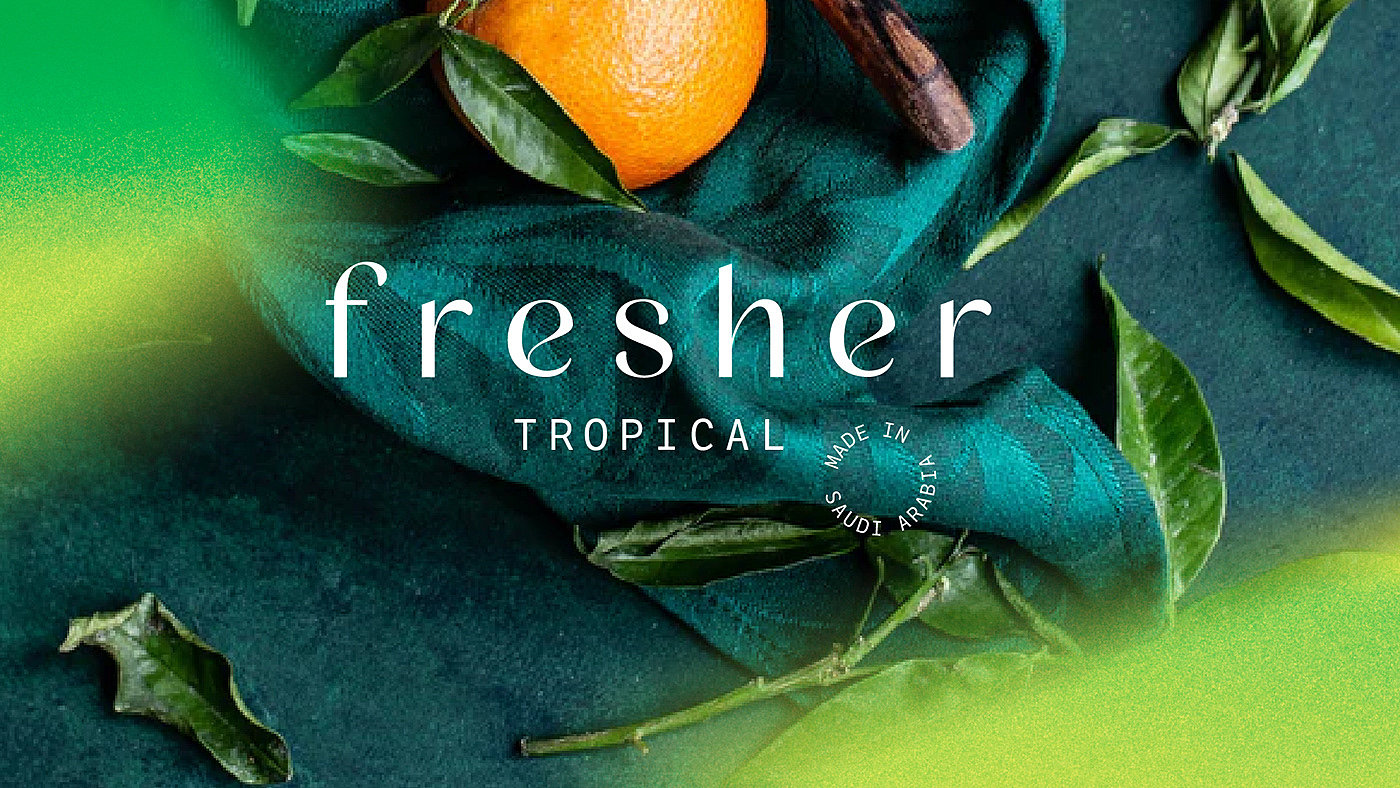 Fresher Air Spray，品牌，包装设计，插图，