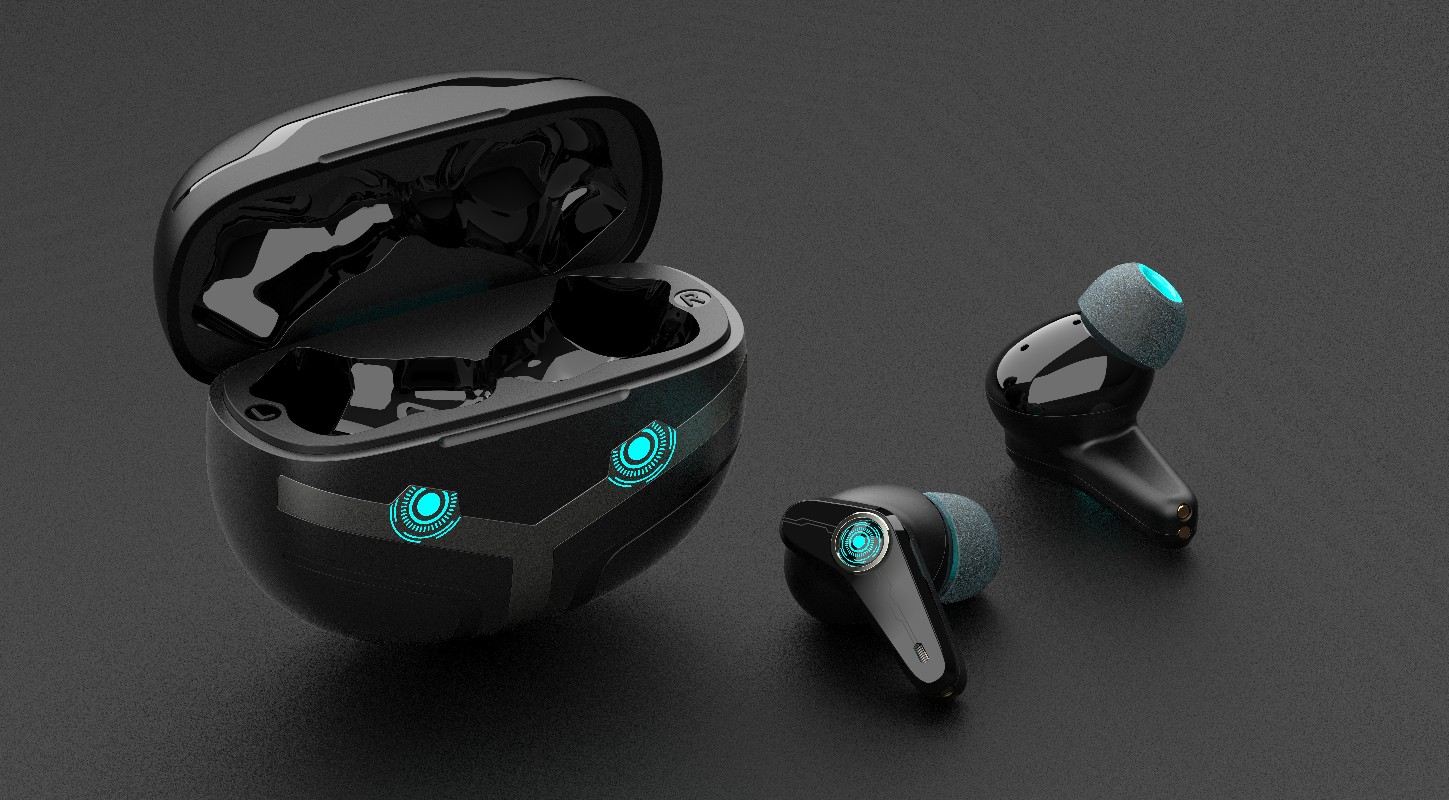 True wireless game headset，