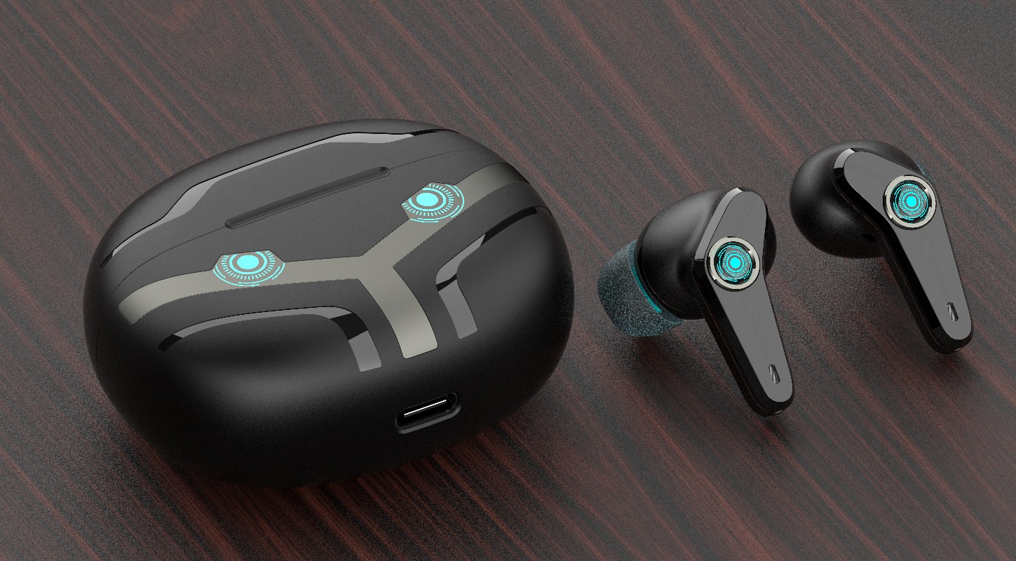True wireless game headset，