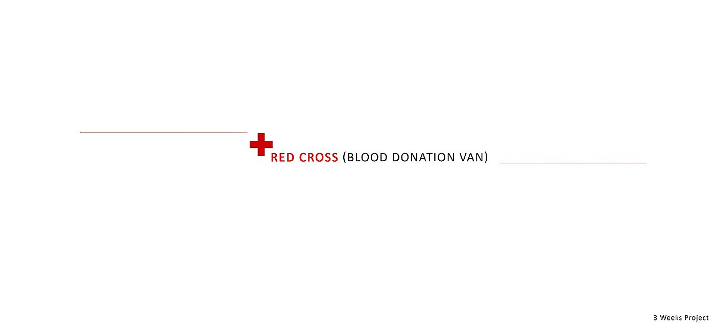 Blood donation vehicle，Distribution map，Red Cross Society，