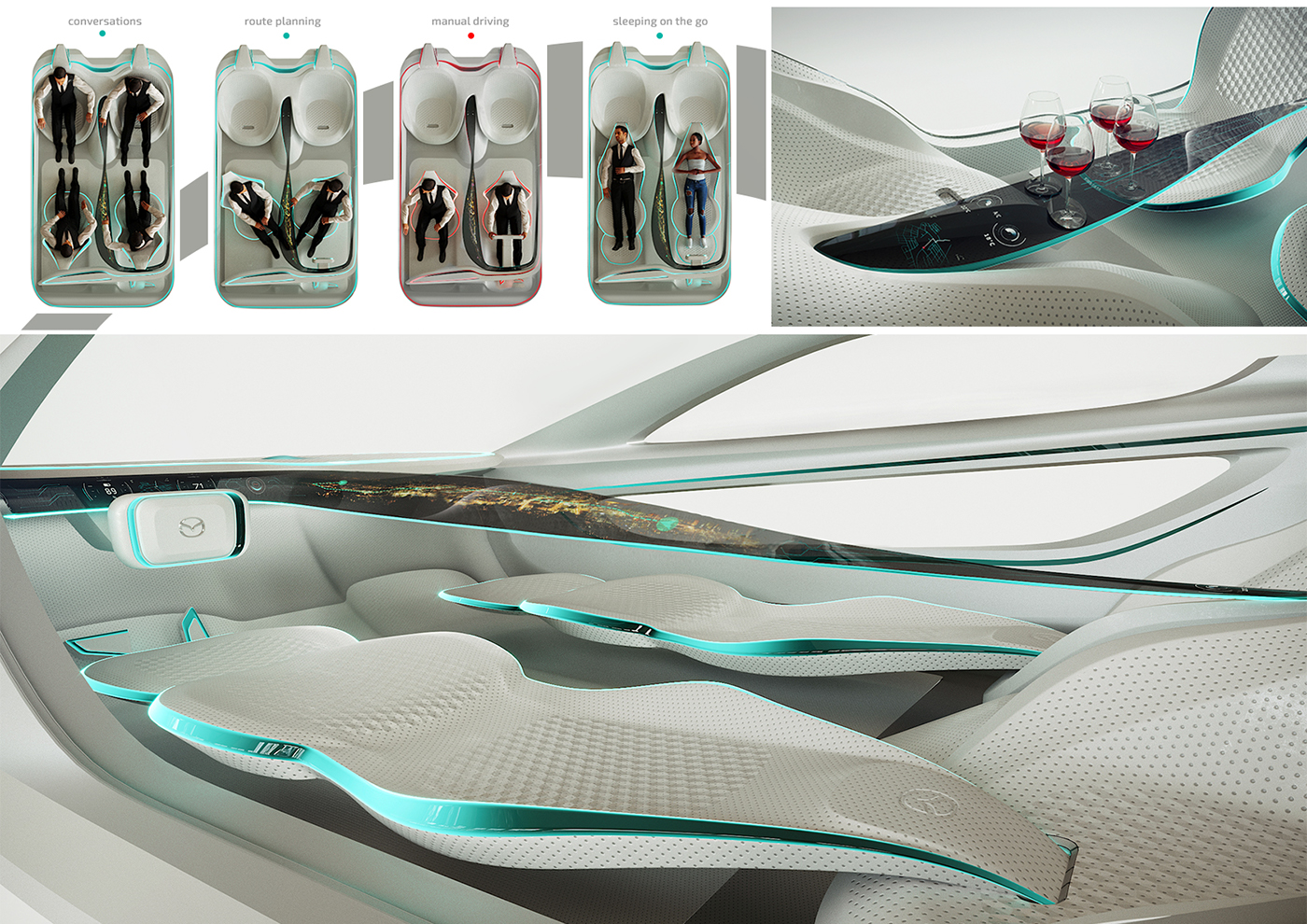 Mazda，concept，Interior，