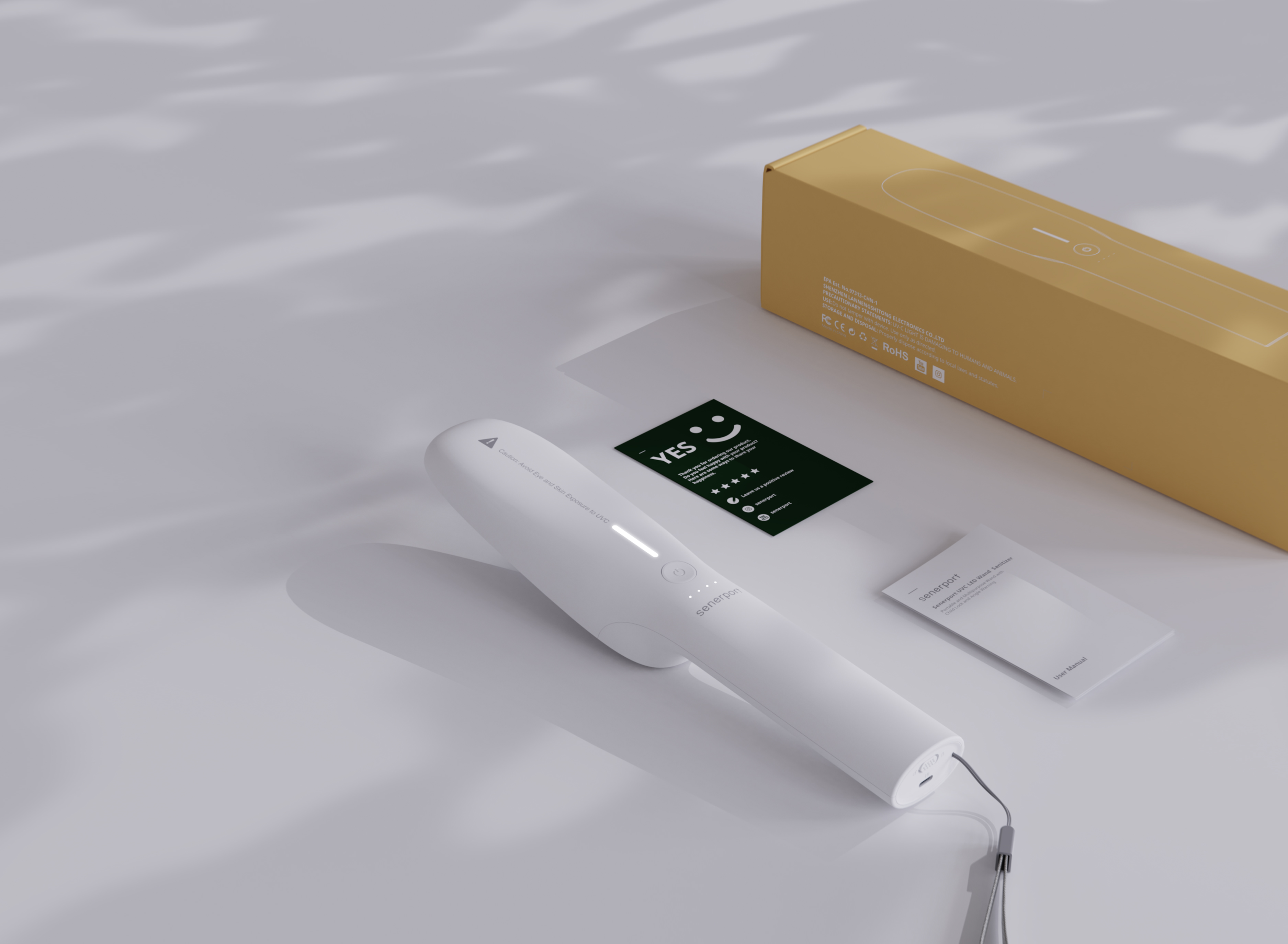 Ultraviolet sterilization，UVC，Portable，European product design award，