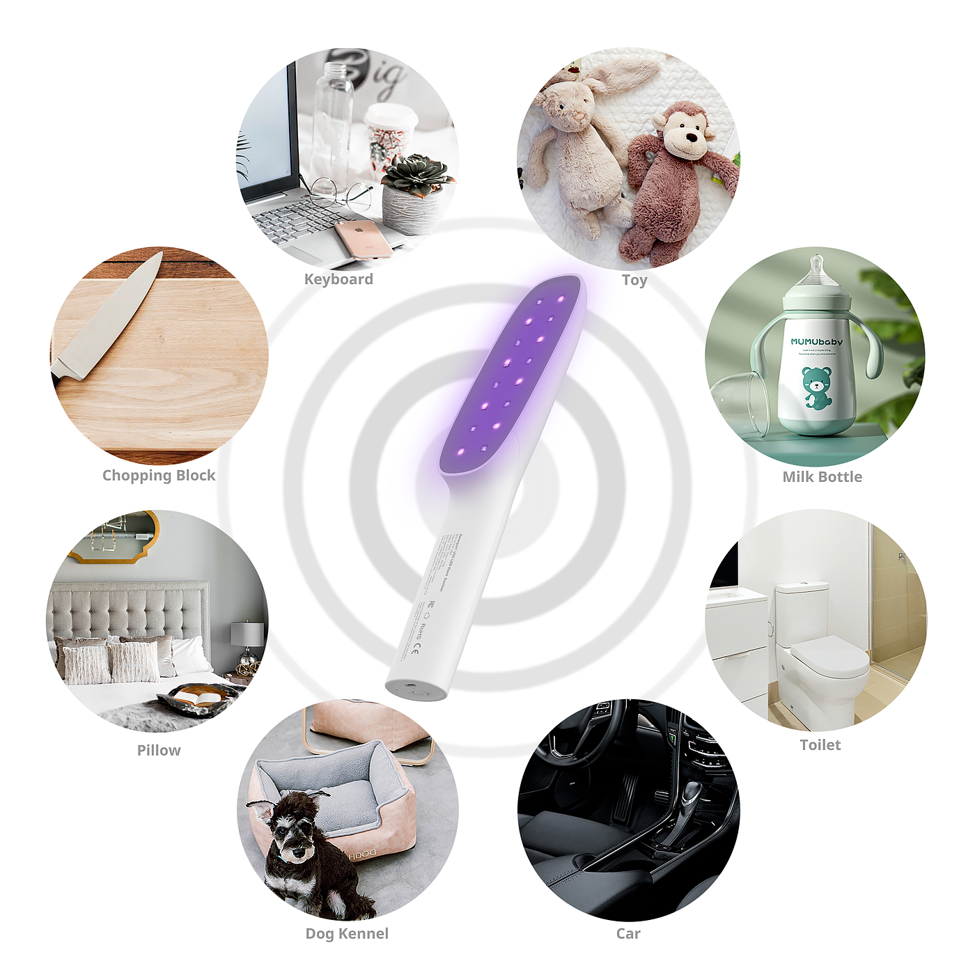 Ultraviolet sterilization，UVC，Portable，European product design award，