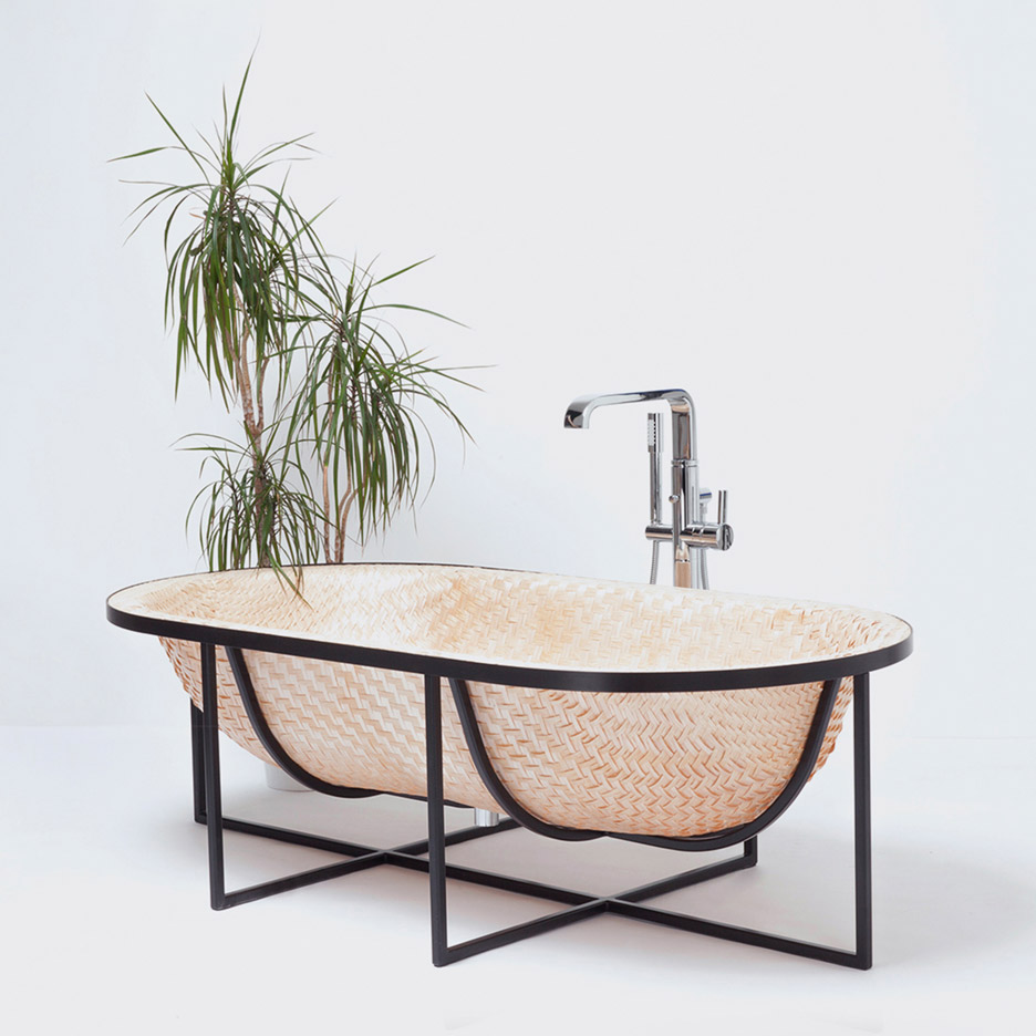 Bathtub design，Weaving art，Bamboo basket，