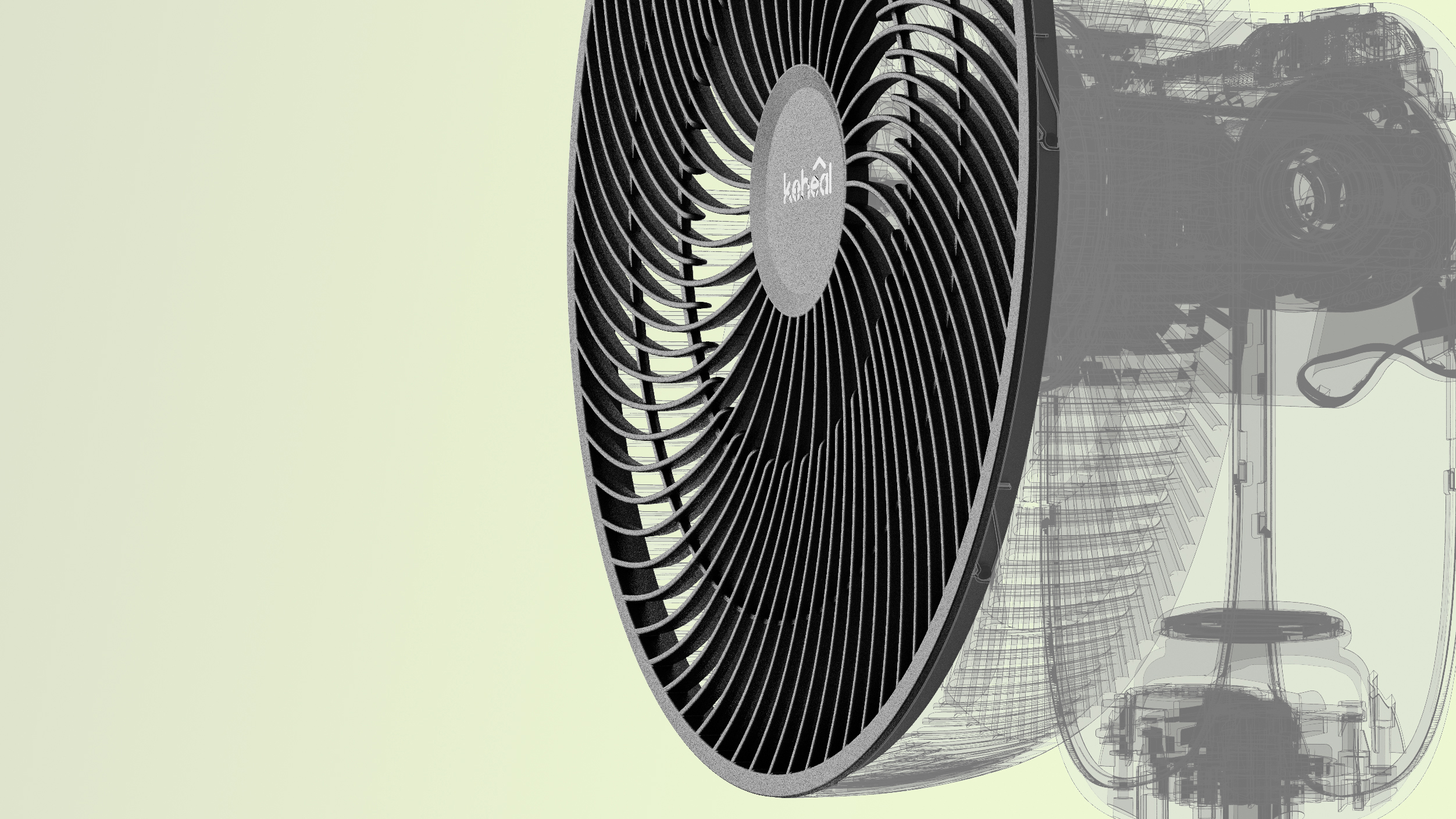 electric fan，Leafless fan，Folding fan，Nanfeng industrial design，