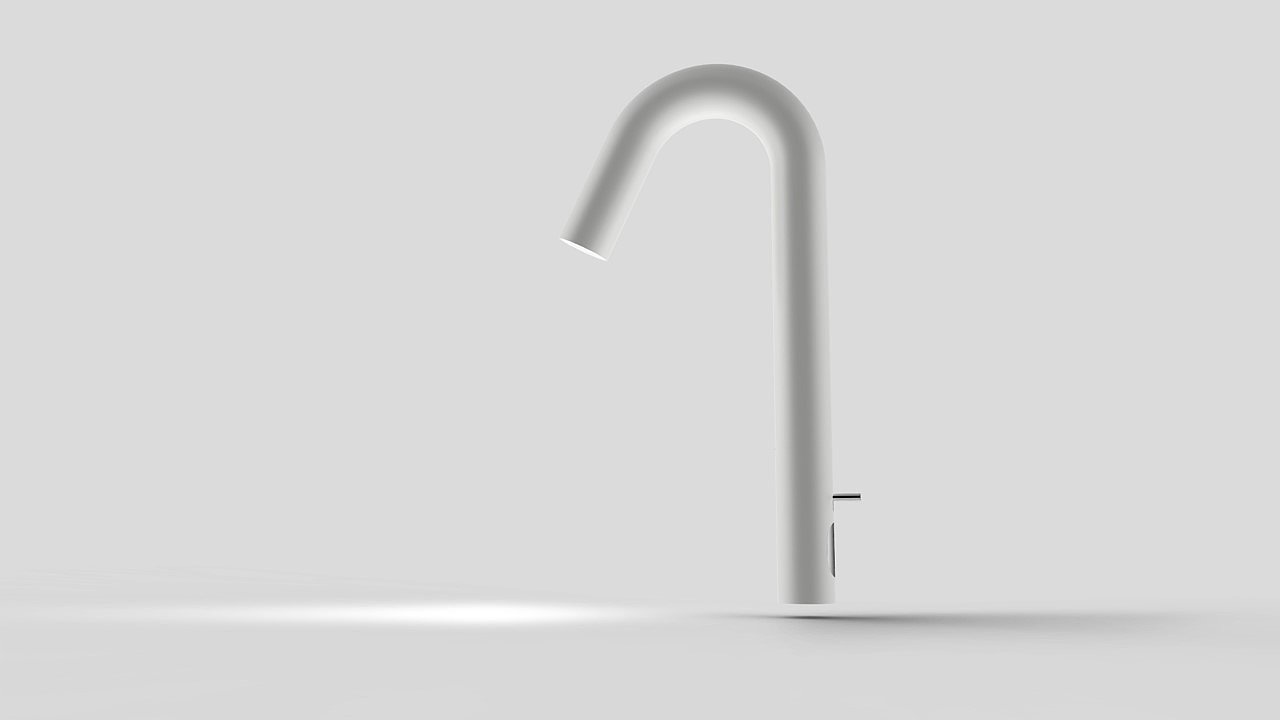 Desk lamp，bend，Minimalism，white，