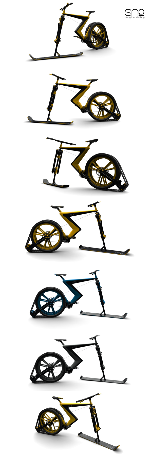 Bicycle design，conceptual design，Sno，