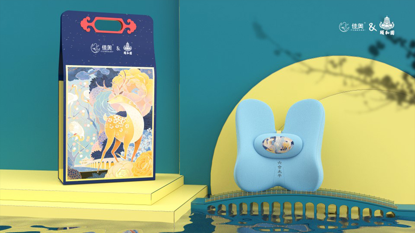 Cultural creation，the Summer Palace，Jiaao，Top grade design，Cushion，