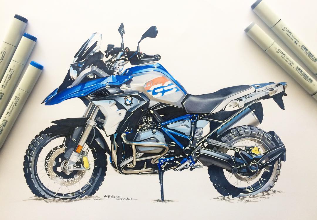 Hand drawn，design sketch，motorcycle，fine，